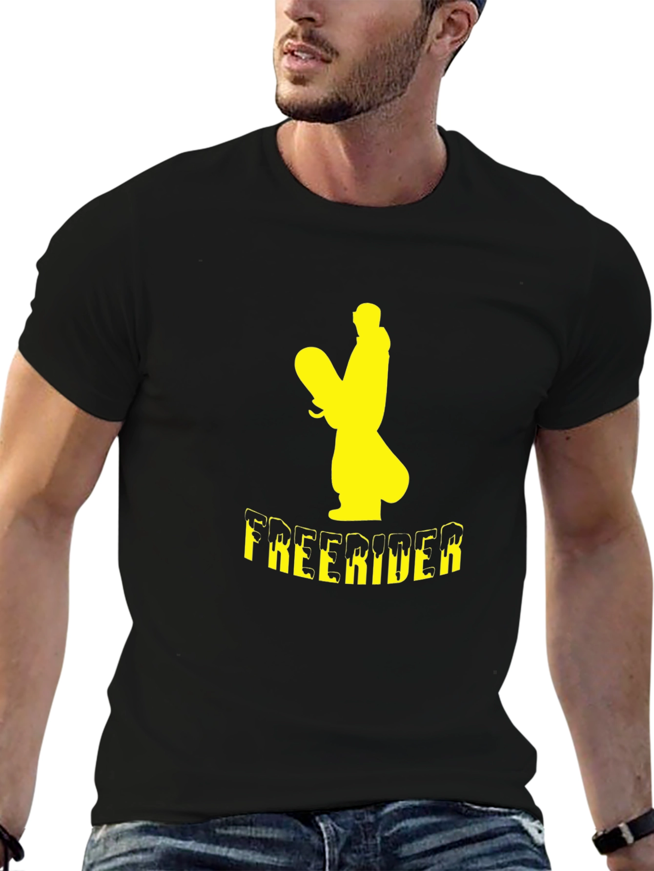 Freerider Snowboarder Graphic T-Shirt