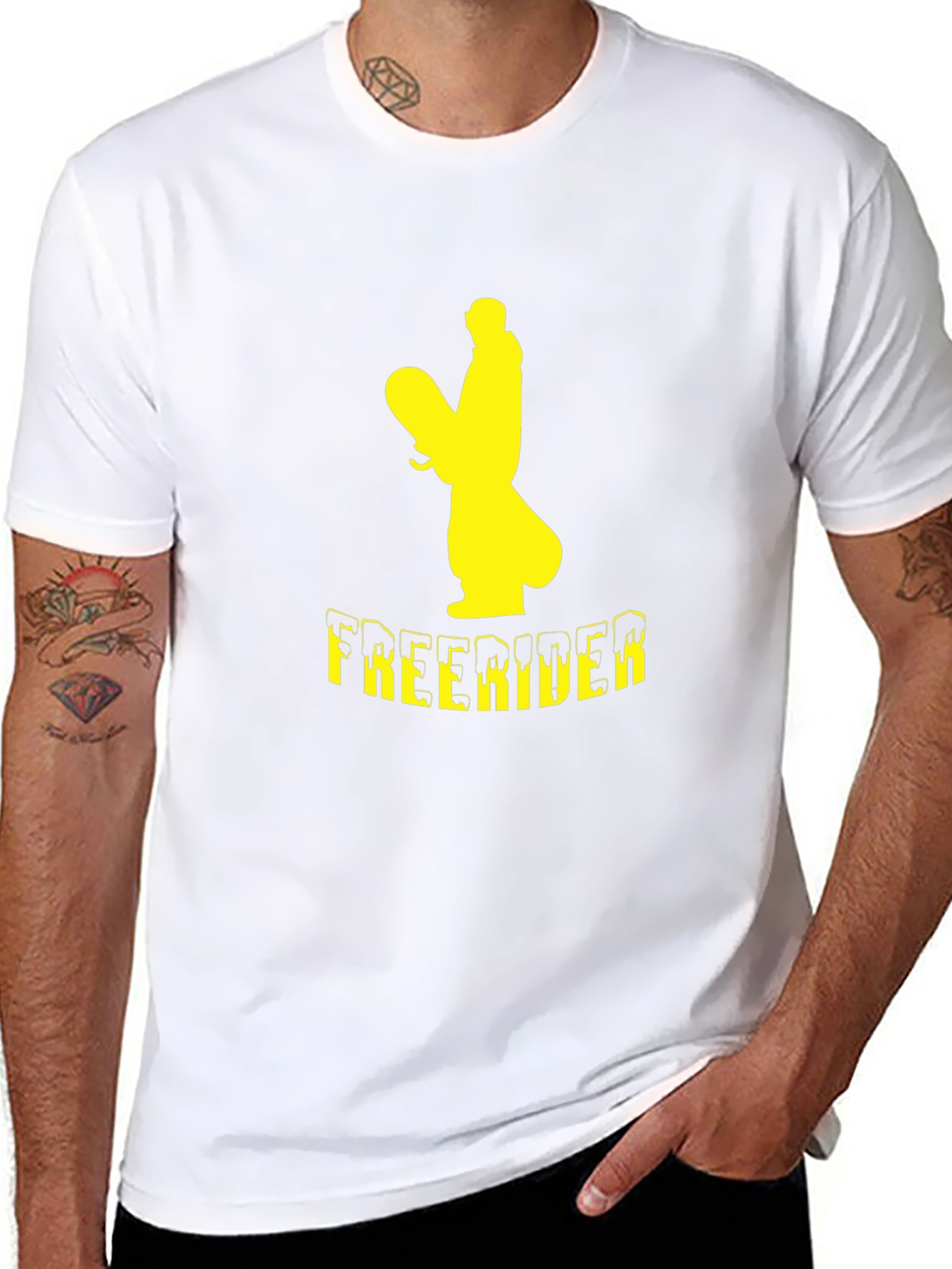 Freerider Snowboarder Graphic T-Shirt