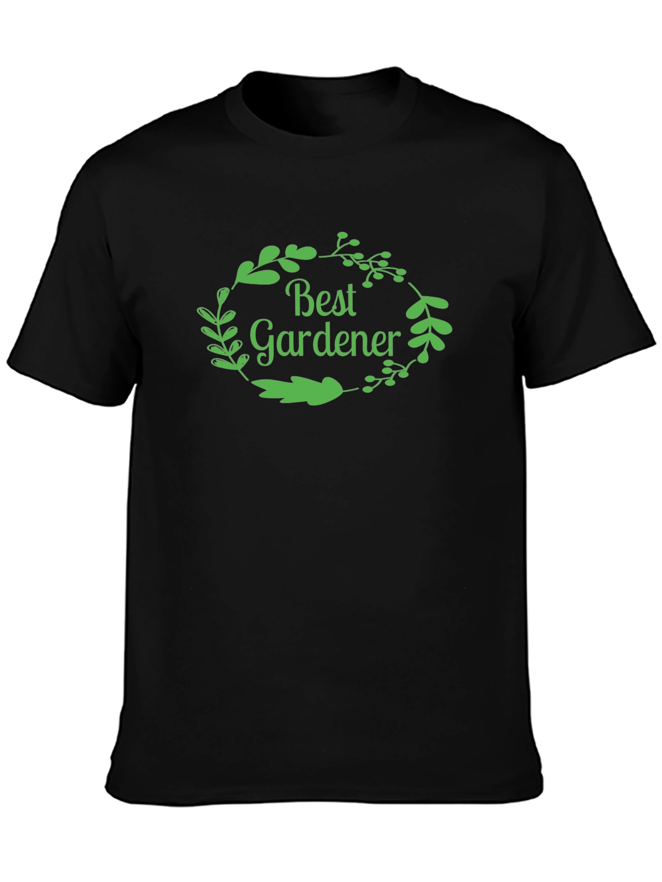 Best Gardener Black T-Shirt - Gardening Gift
