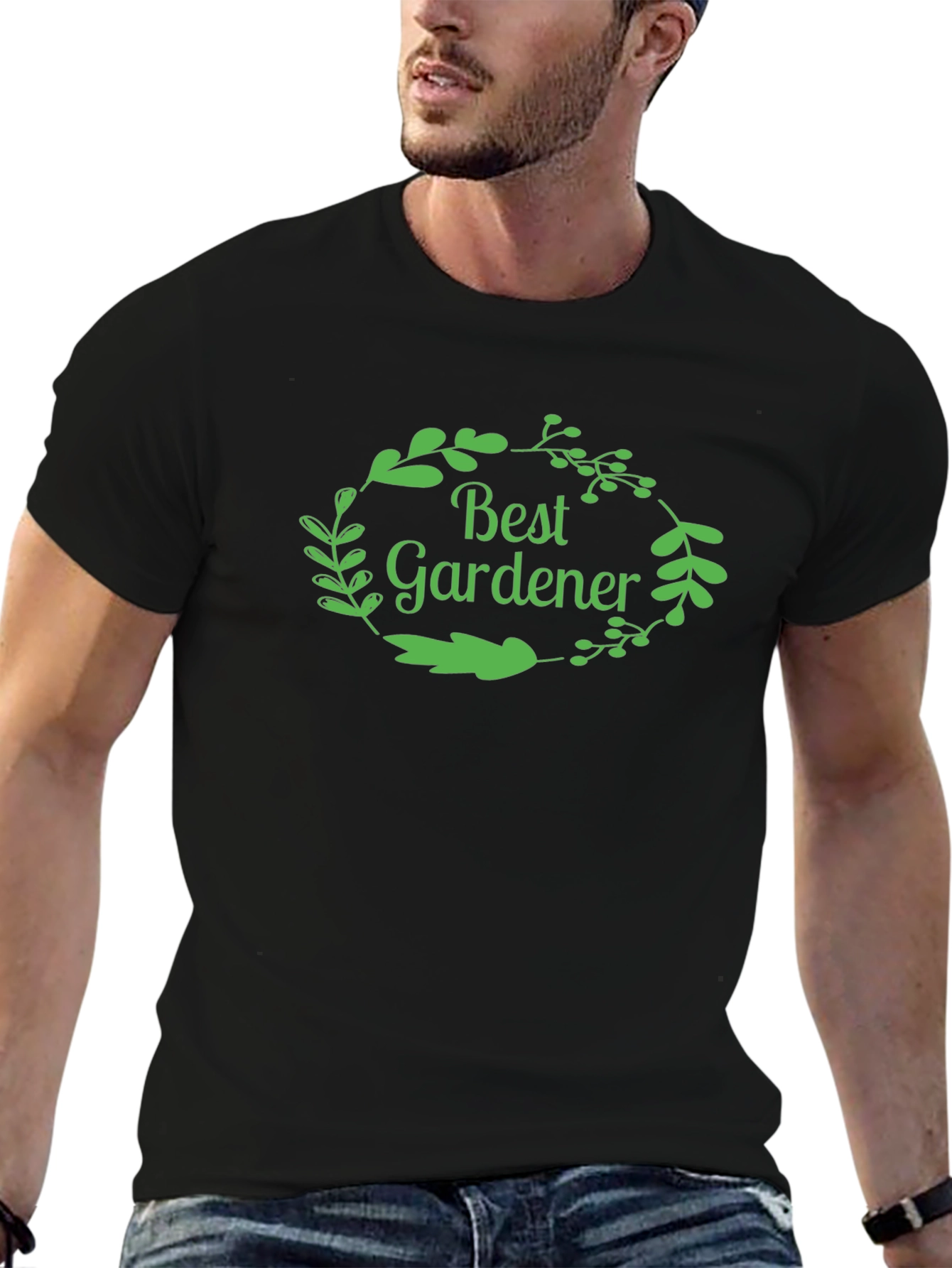 Best Gardener Black T-Shirt - Gardening Gift