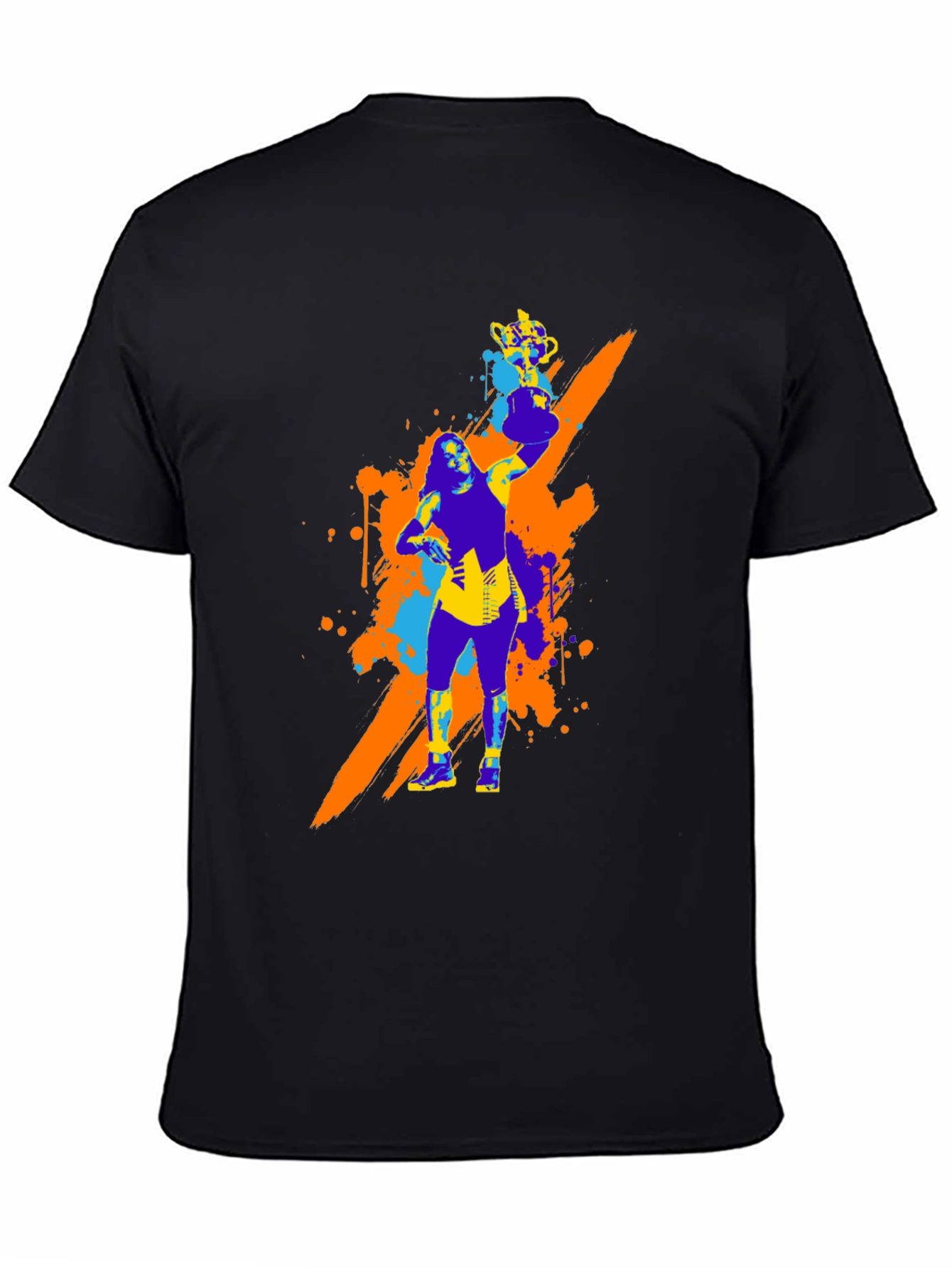 Bold Graphic Tee - Woman with Trophy