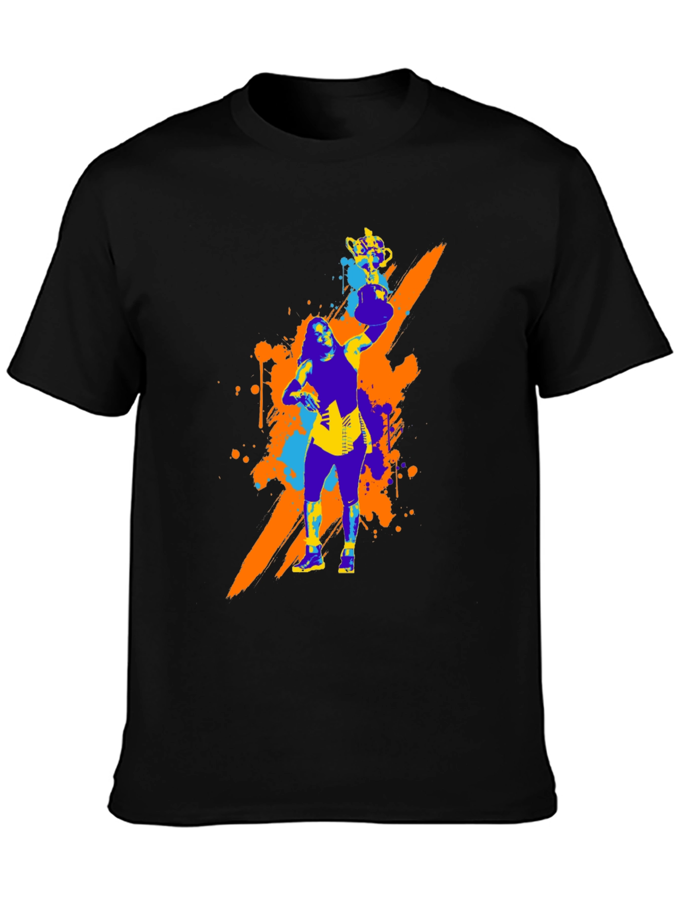 Bold Graphic Tee - Woman with Trophy