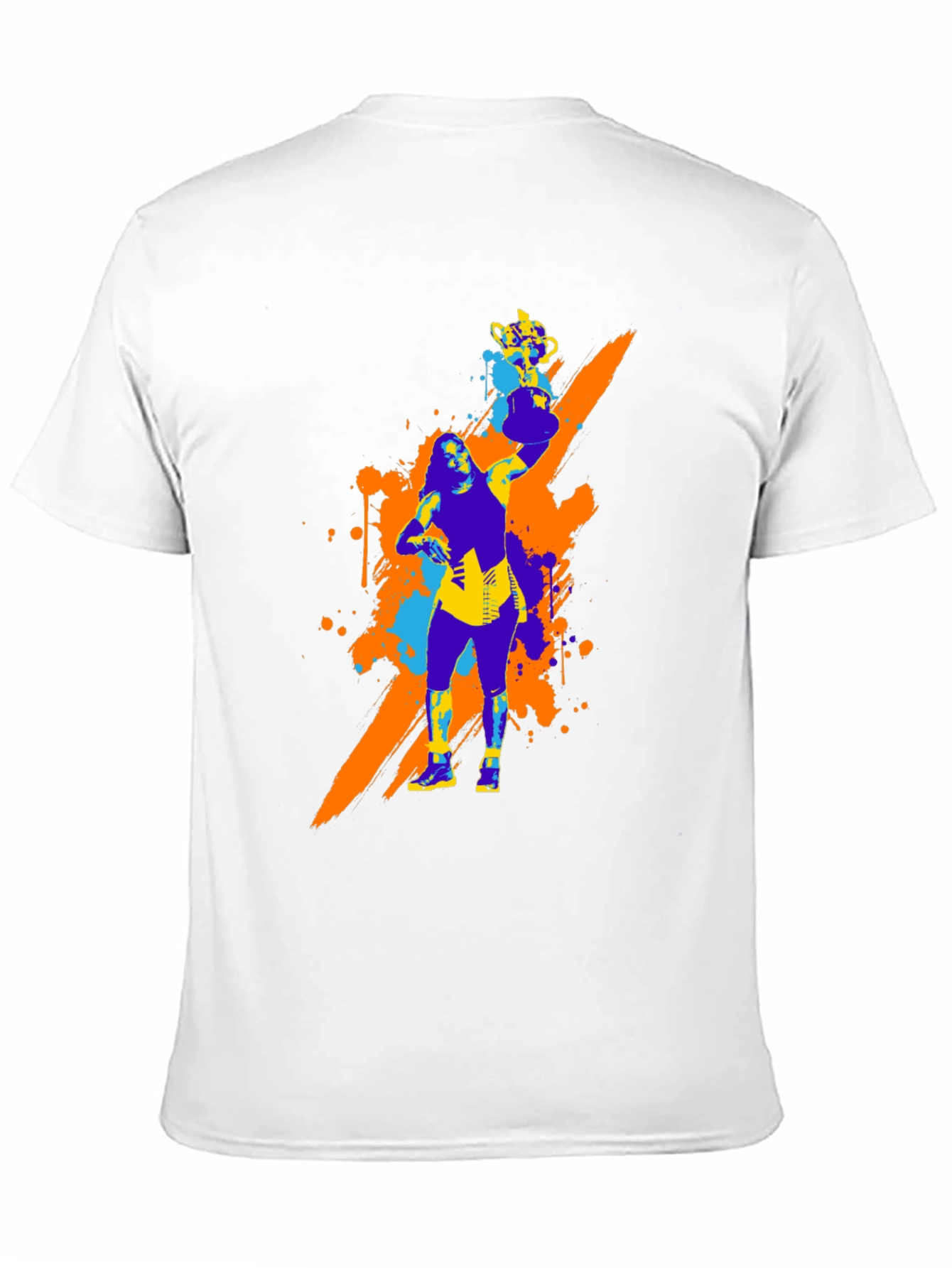 Bold Graphic Tee - Woman with Trophy