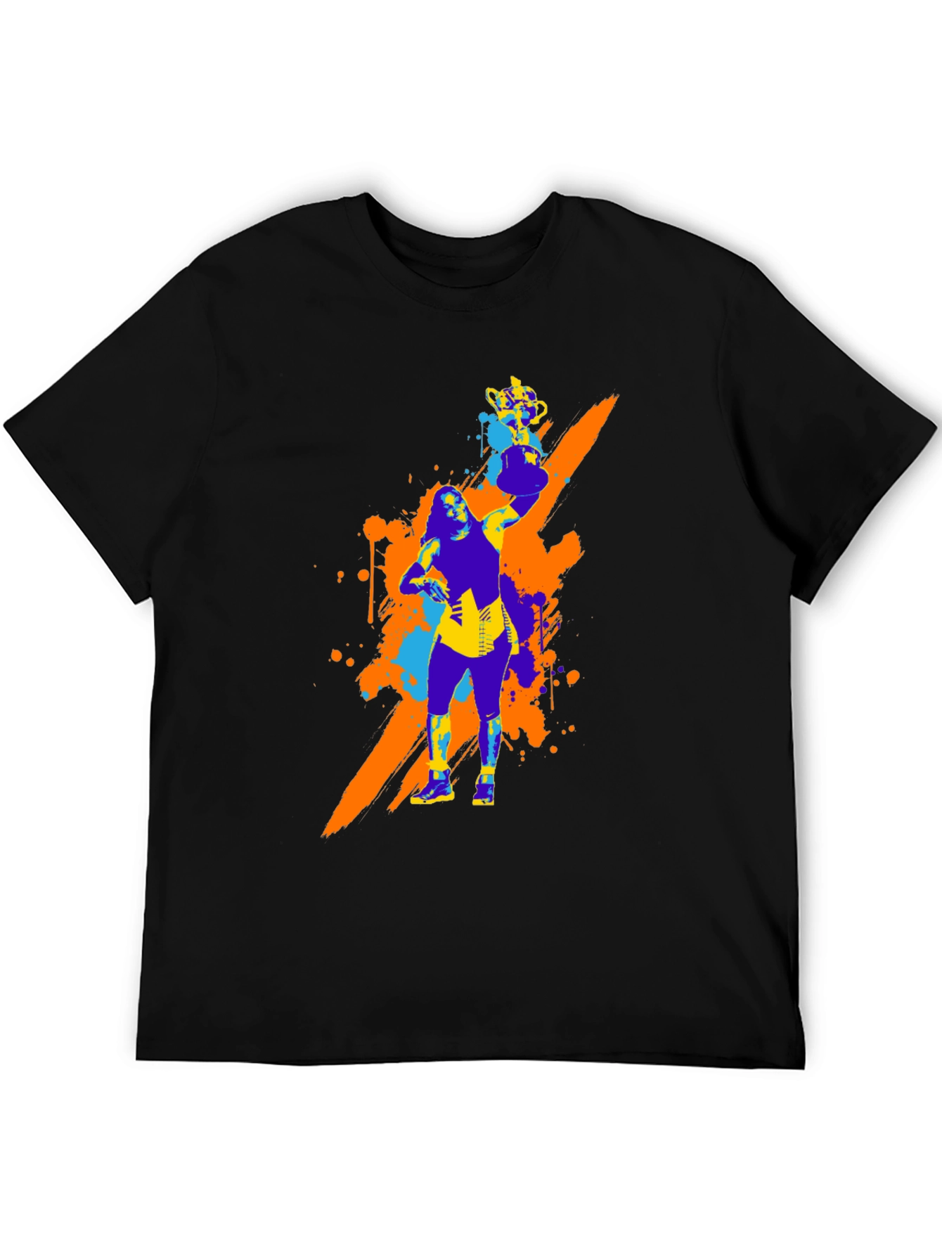 Bold Graphic Tee - Woman with Trophy