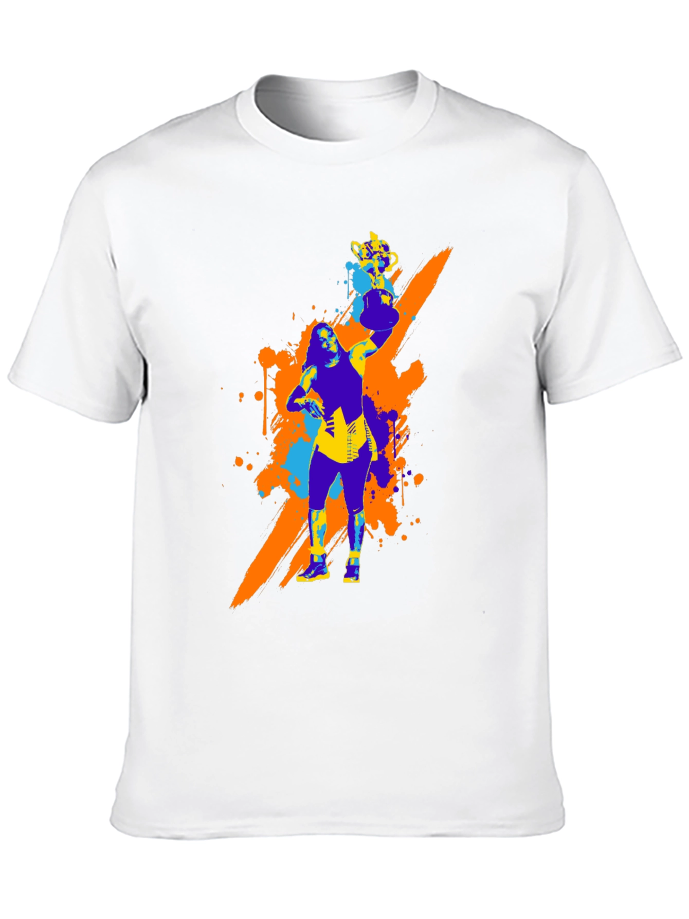 Bold Graphic Tee - Woman with Trophy