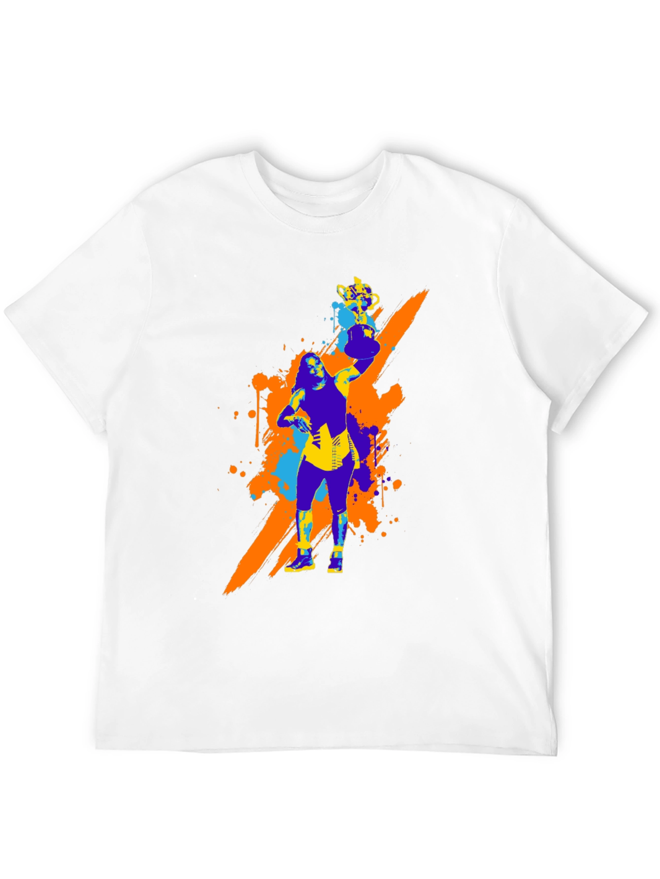Bold Graphic Tee - Woman with Trophy