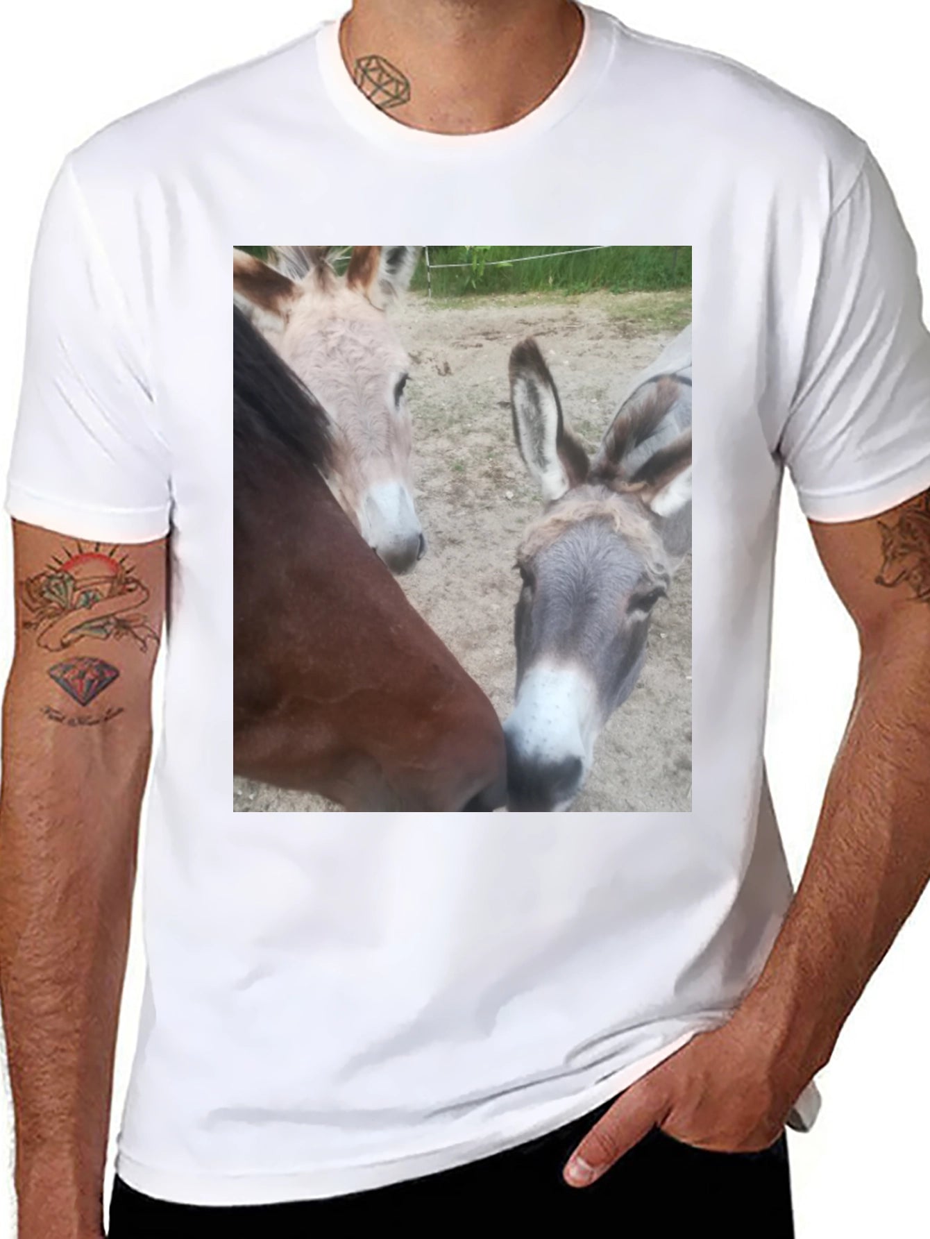Funny Animal Friends Graphic Tee