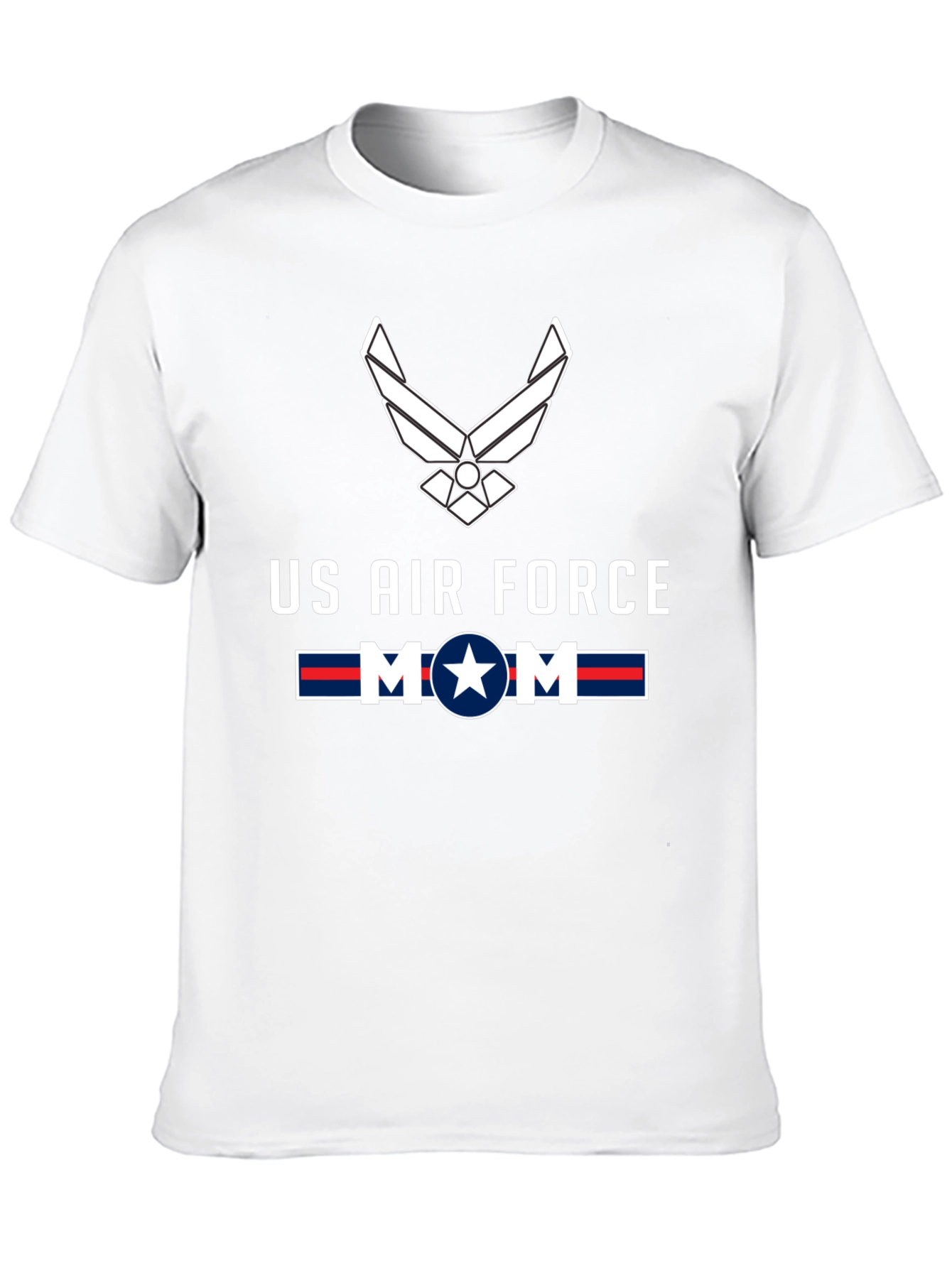 US Air Force Mom Graphic Tee - Black