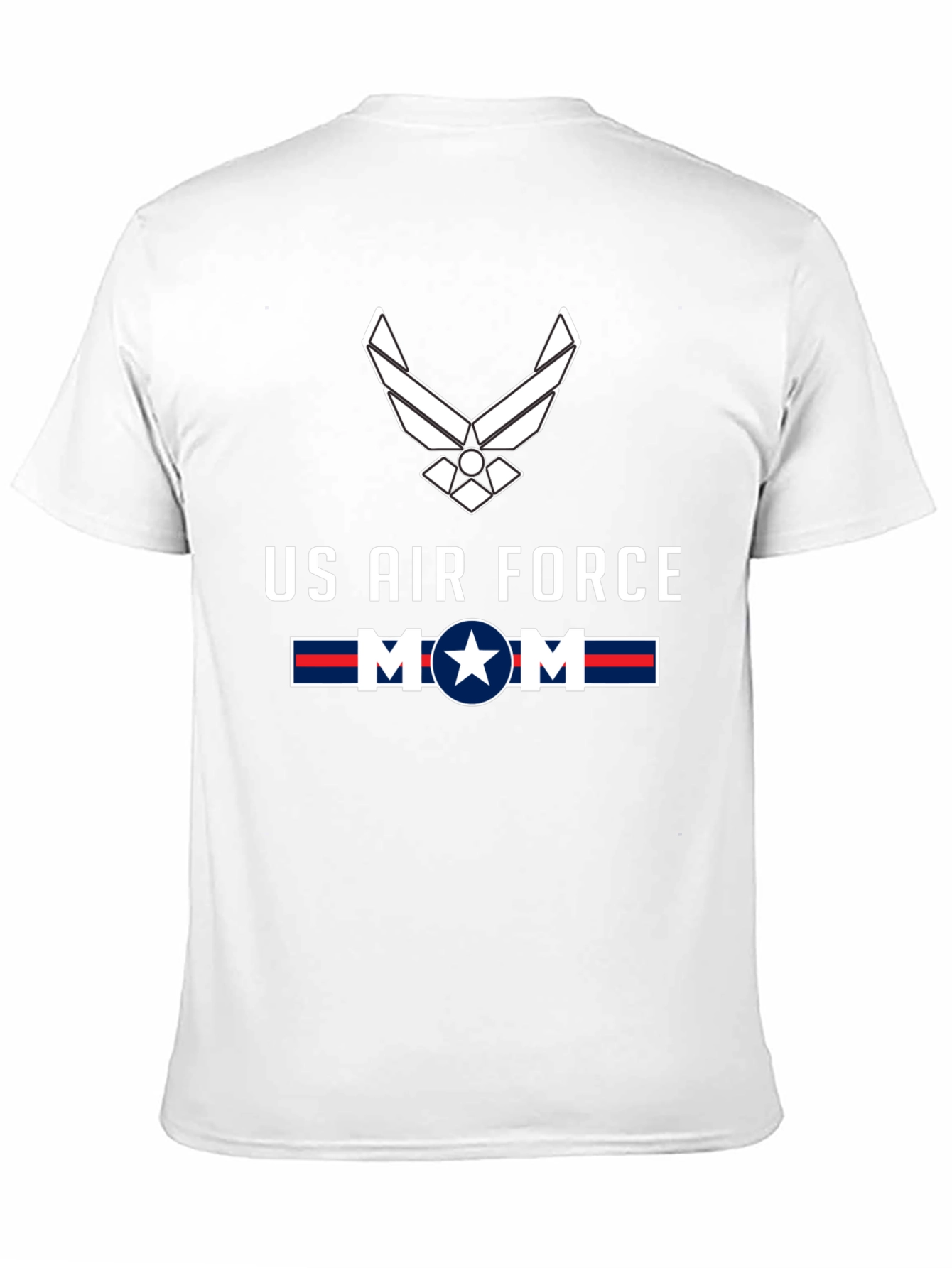 US Air Force Mom Graphic Tee - Black