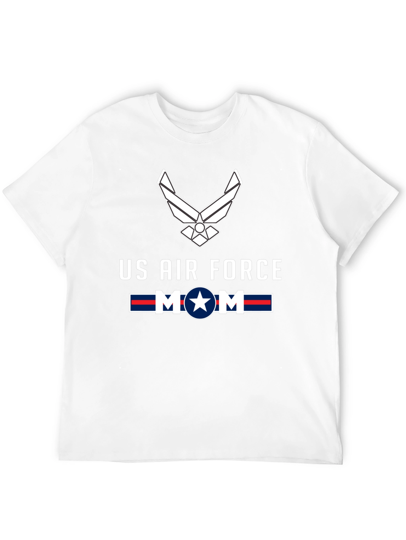 US Air Force Mom Graphic Tee - Black