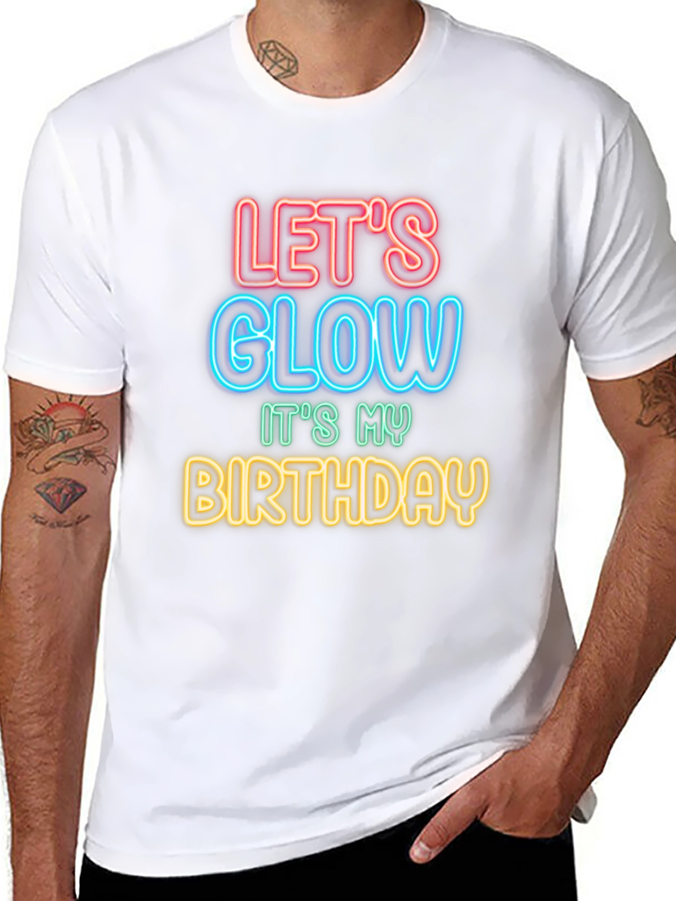 Lets Glow Birthday T-Shirt