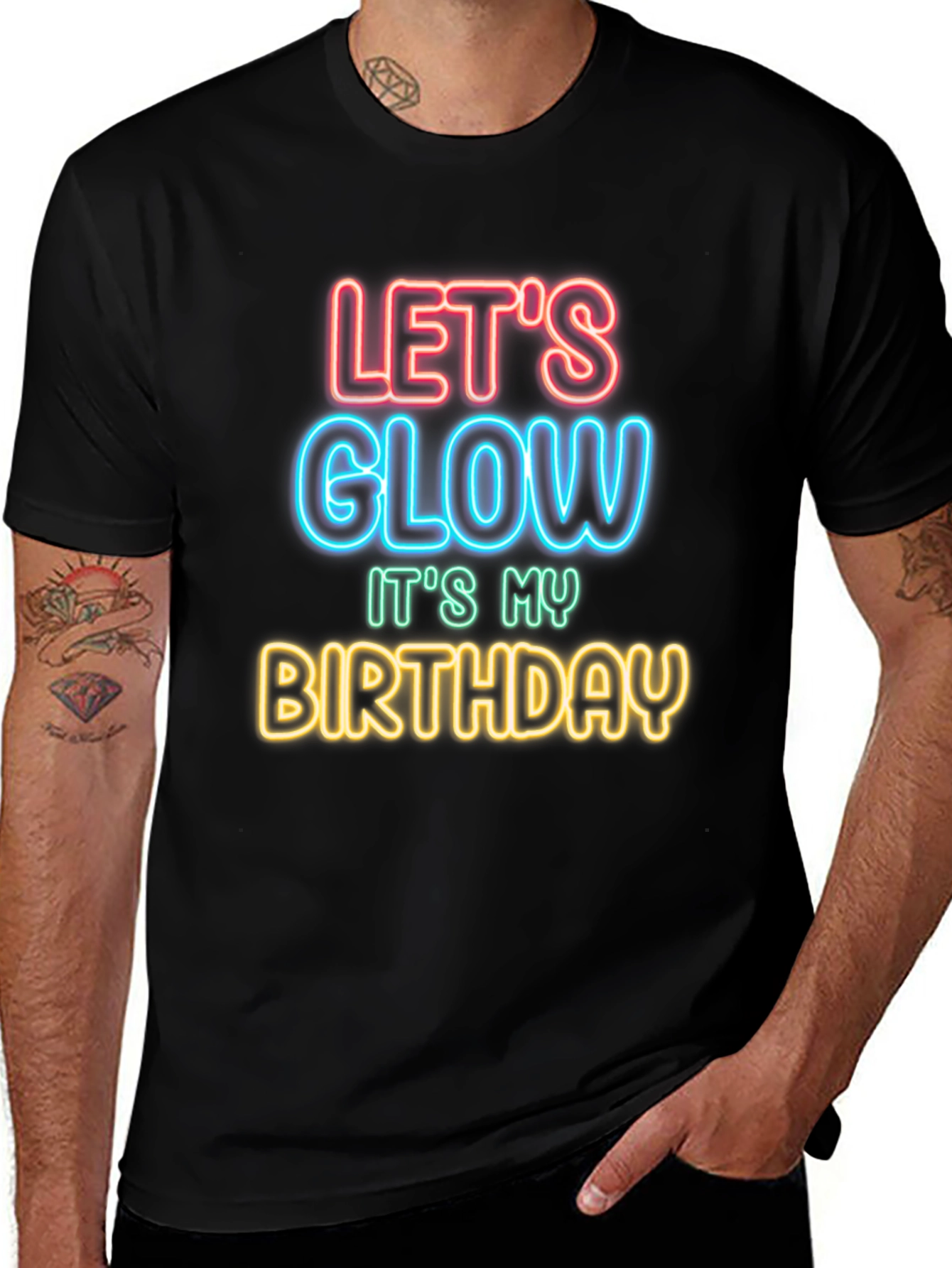 Lets Glow Birthday T-Shirt