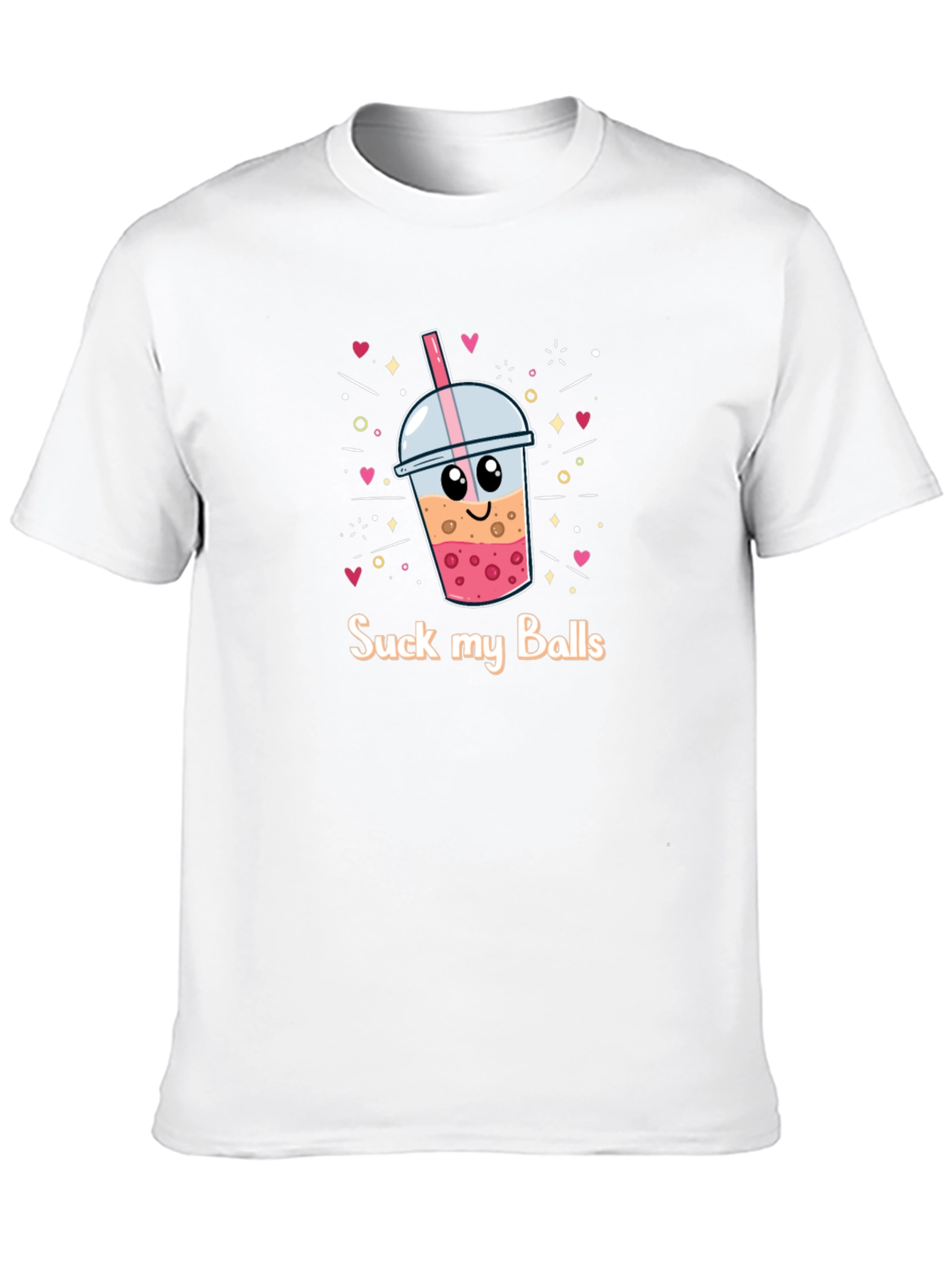 Suck My Balls Boba Bubble Tea Graphic T-Shirt