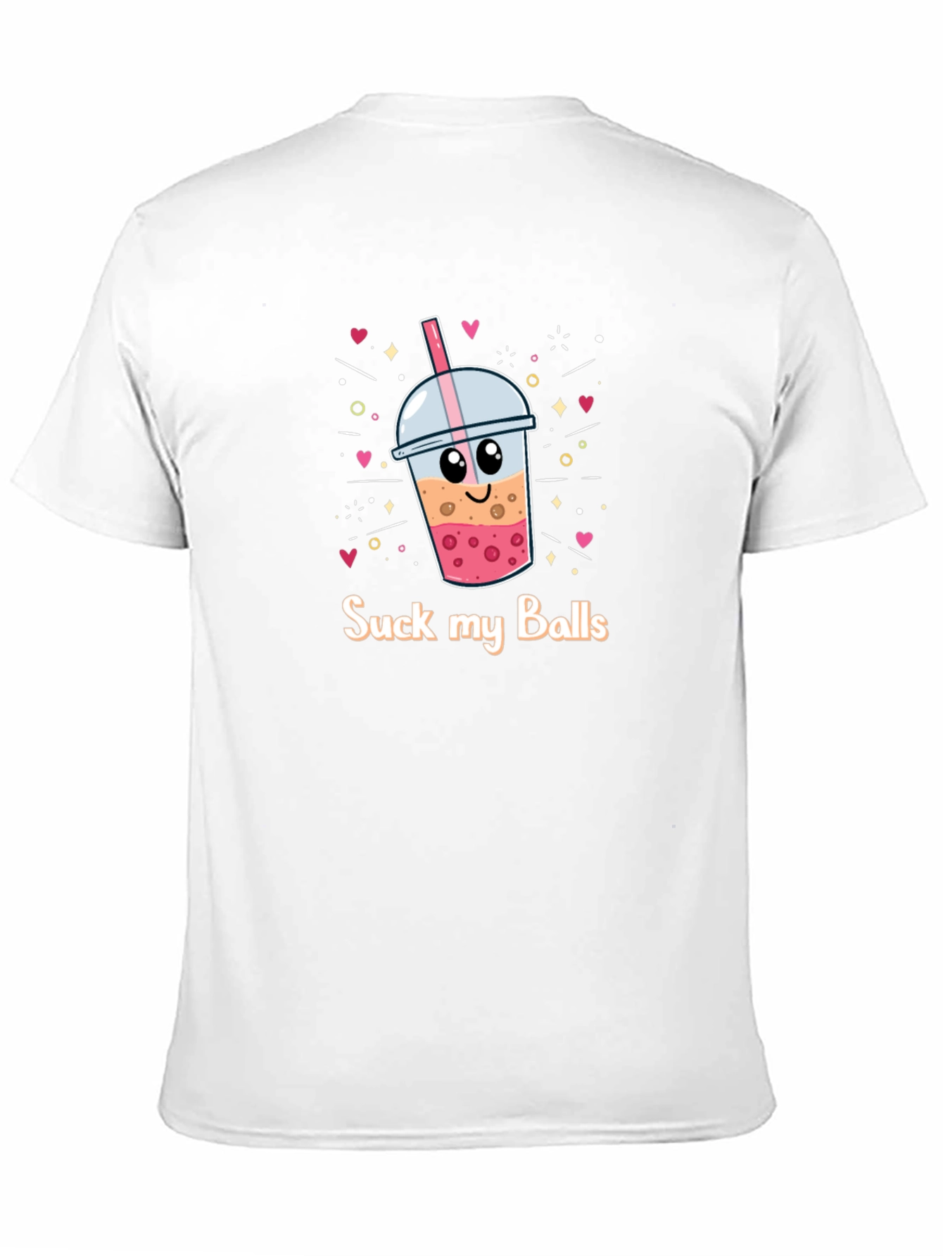 Suck My Balls Boba Bubble Tea Graphic T-Shirt