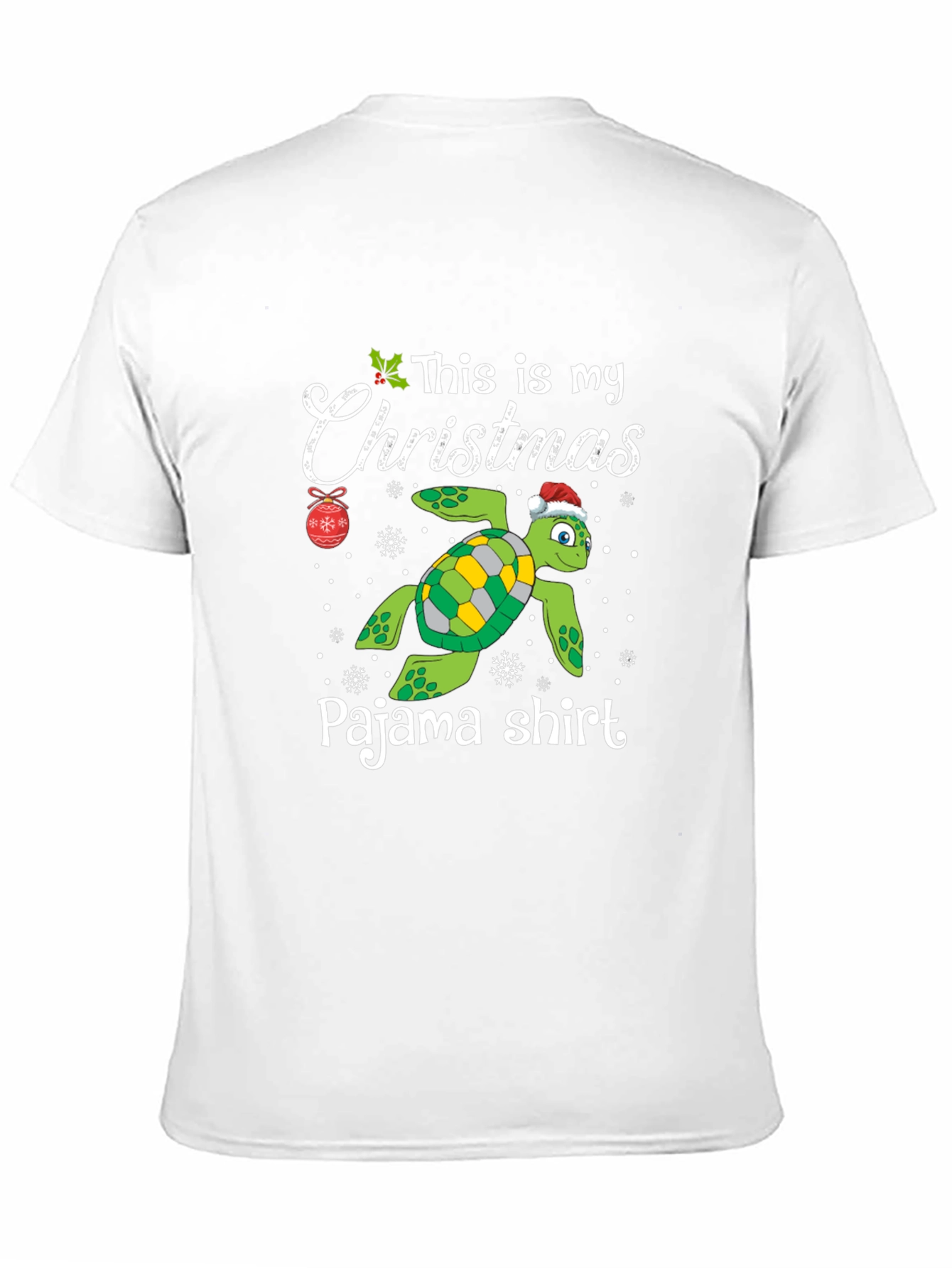 Christmas Turtle Pajama Shirt