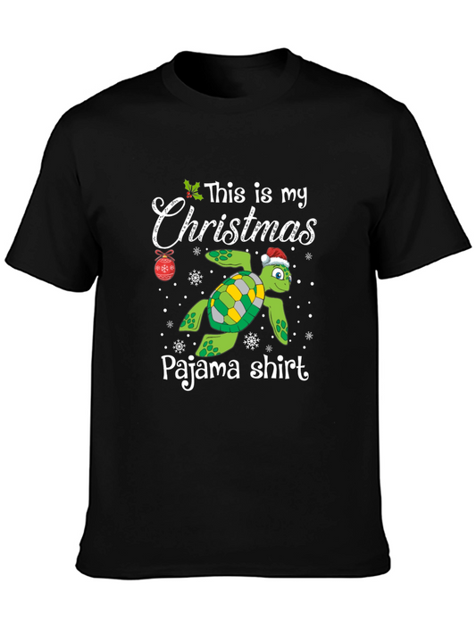 Christmas Turtle Pajama Shirt