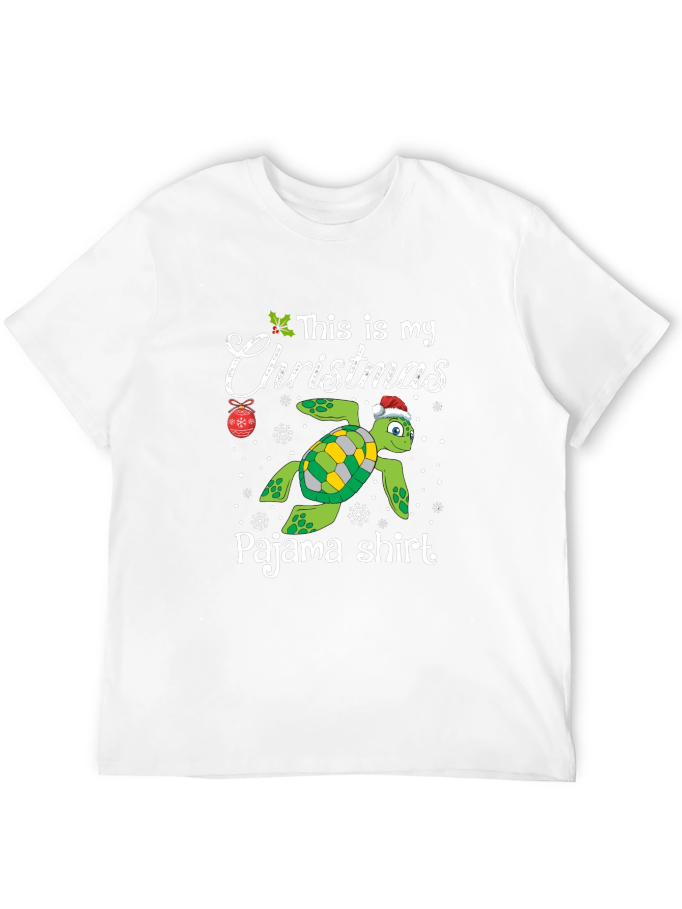 Christmas Turtle Pajama Shirt