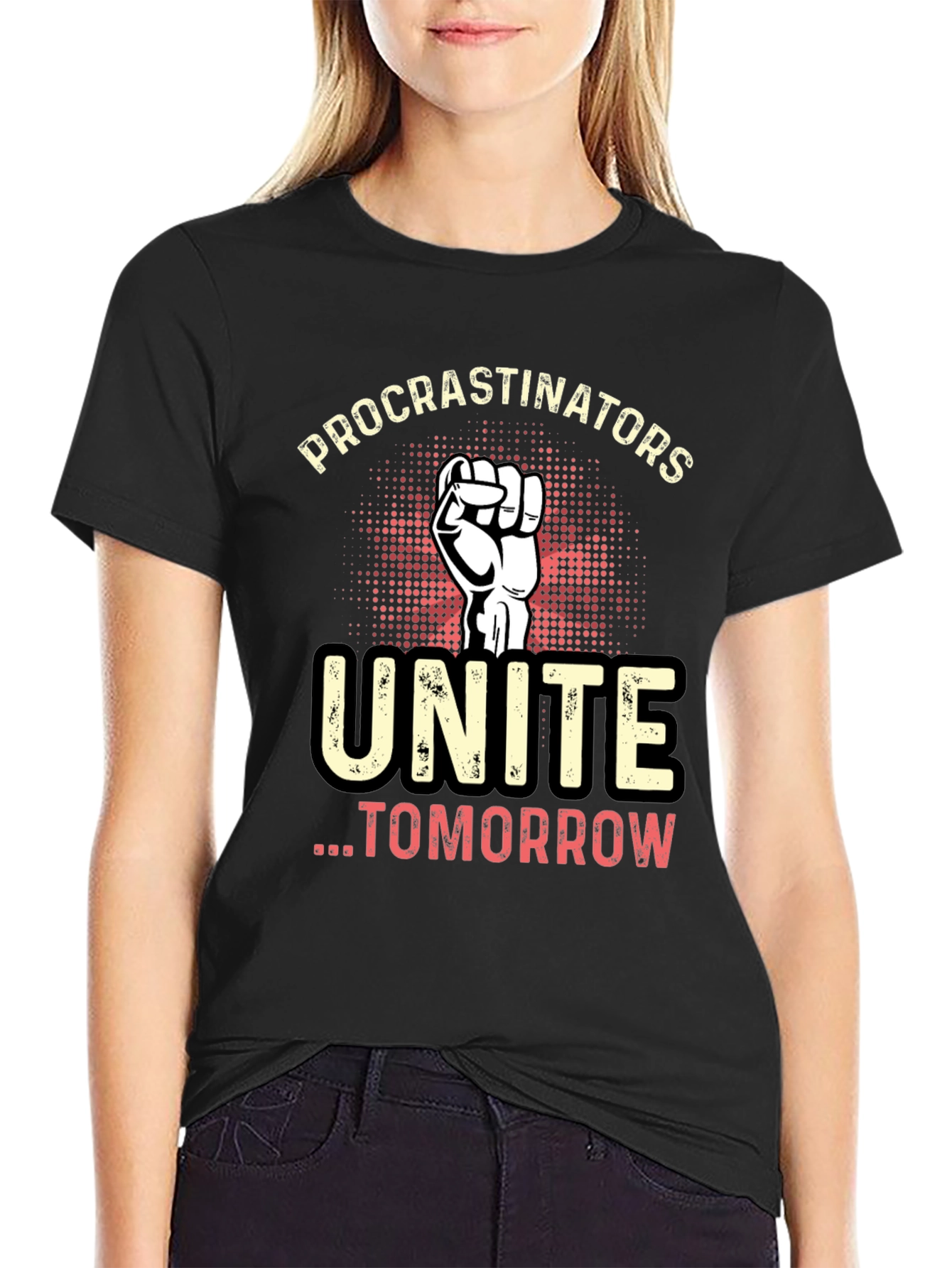 Procrastinators Unite Tomorrow Graphic T-Shirt
