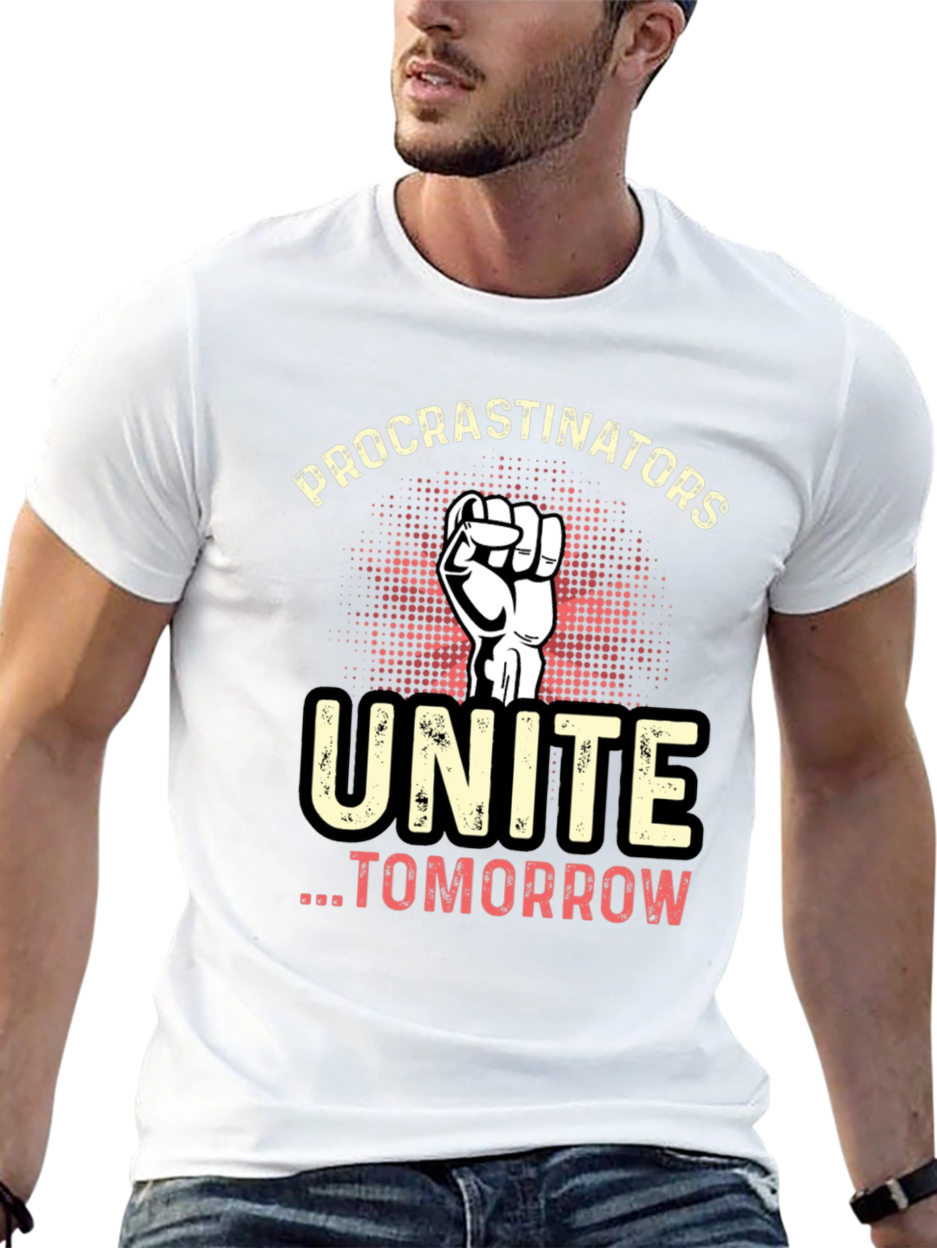 Procrastinators Unite Tomorrow Graphic T-Shirt