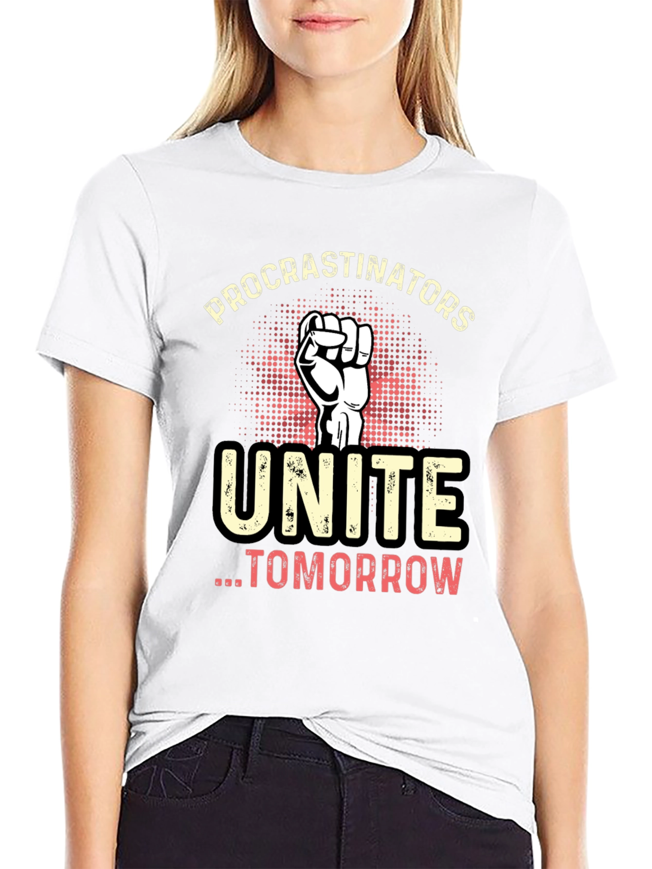 Procrastinators Unite Tomorrow Graphic T-Shirt