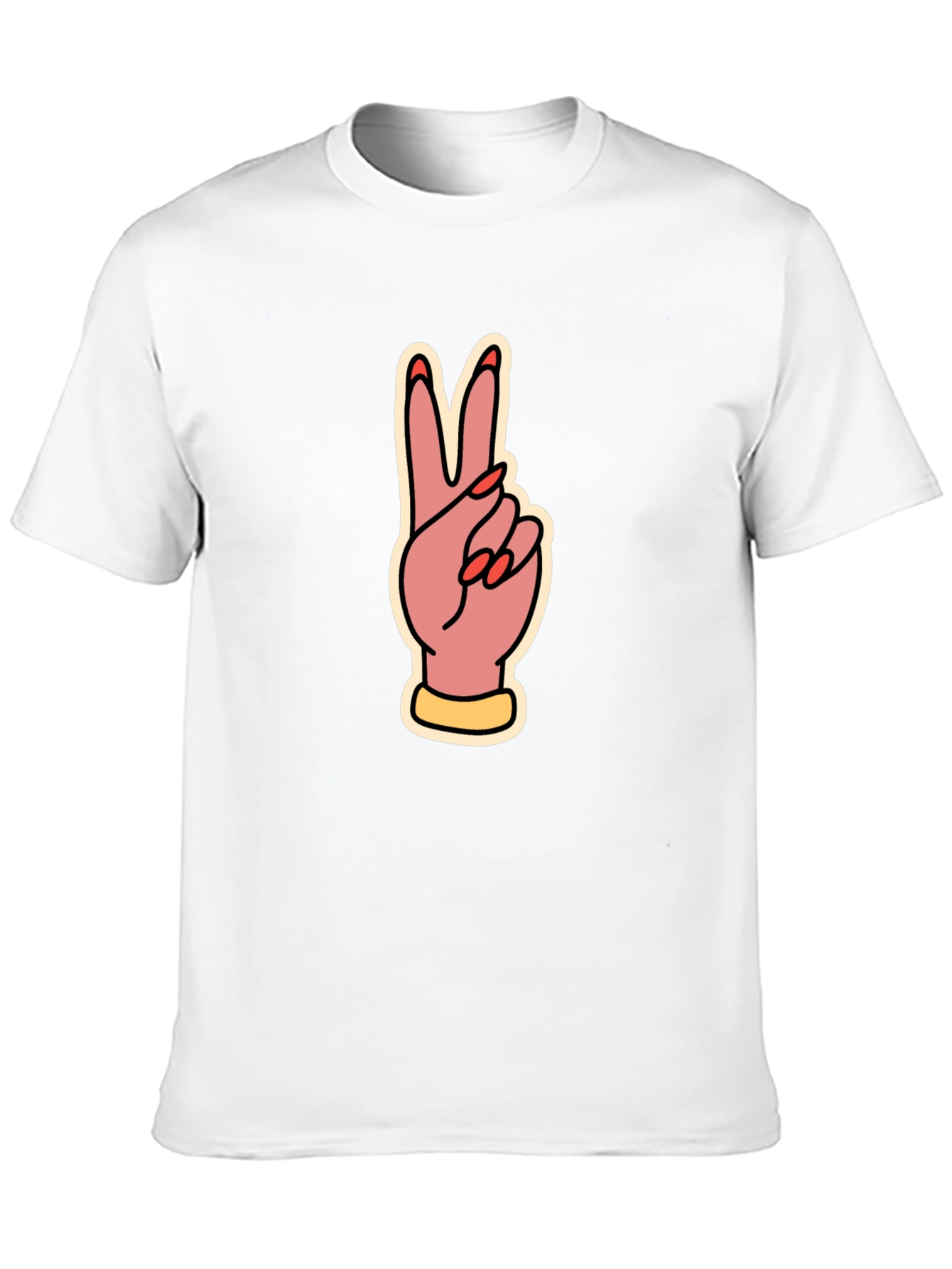 Peace Sign Graphic Tee - Stylish Comfort
