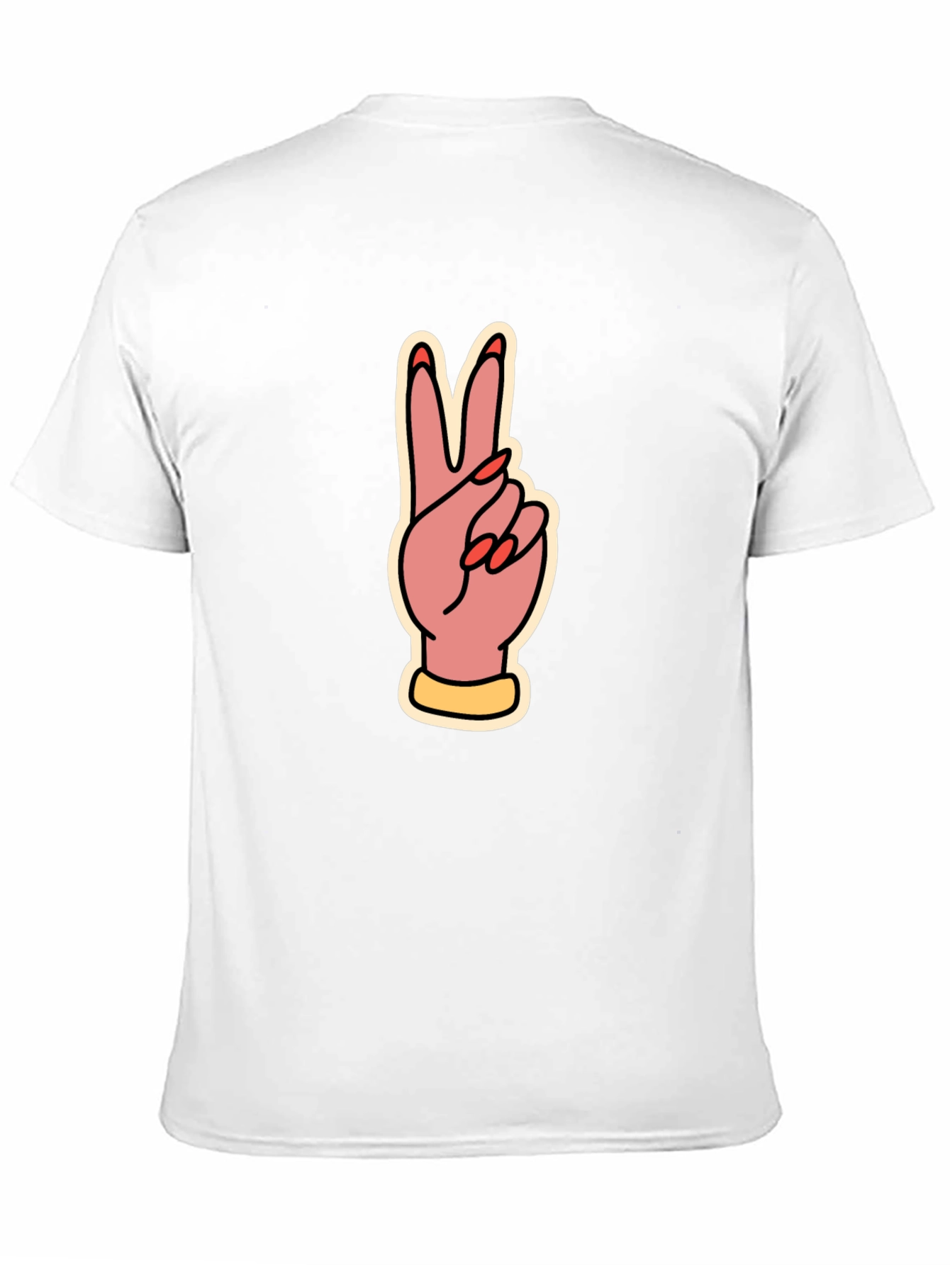 Peace Sign Graphic Tee - Stylish Comfort