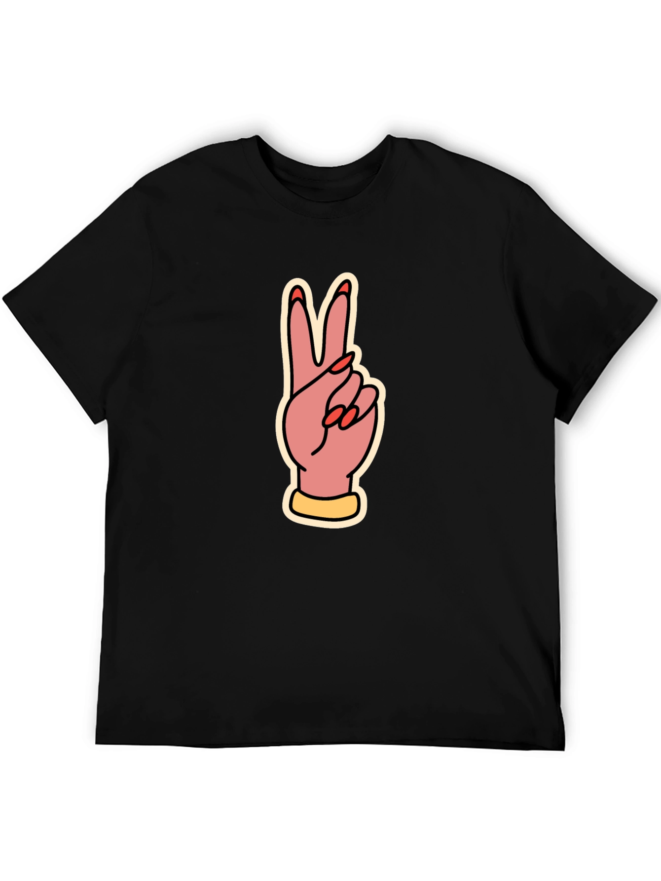 Peace Sign Graphic Tee - Stylish Comfort