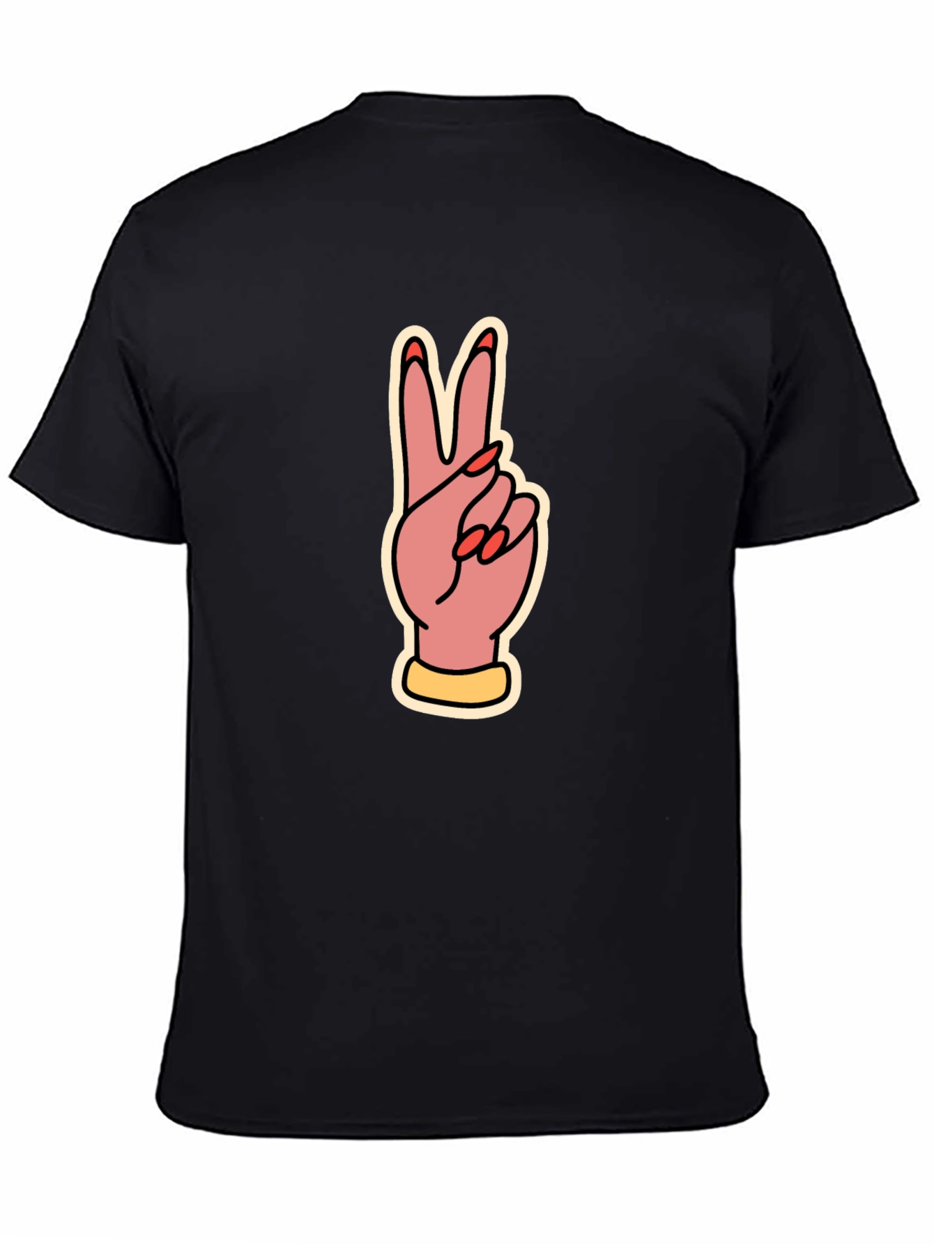 Peace Sign Graphic Tee - Stylish Comfort
