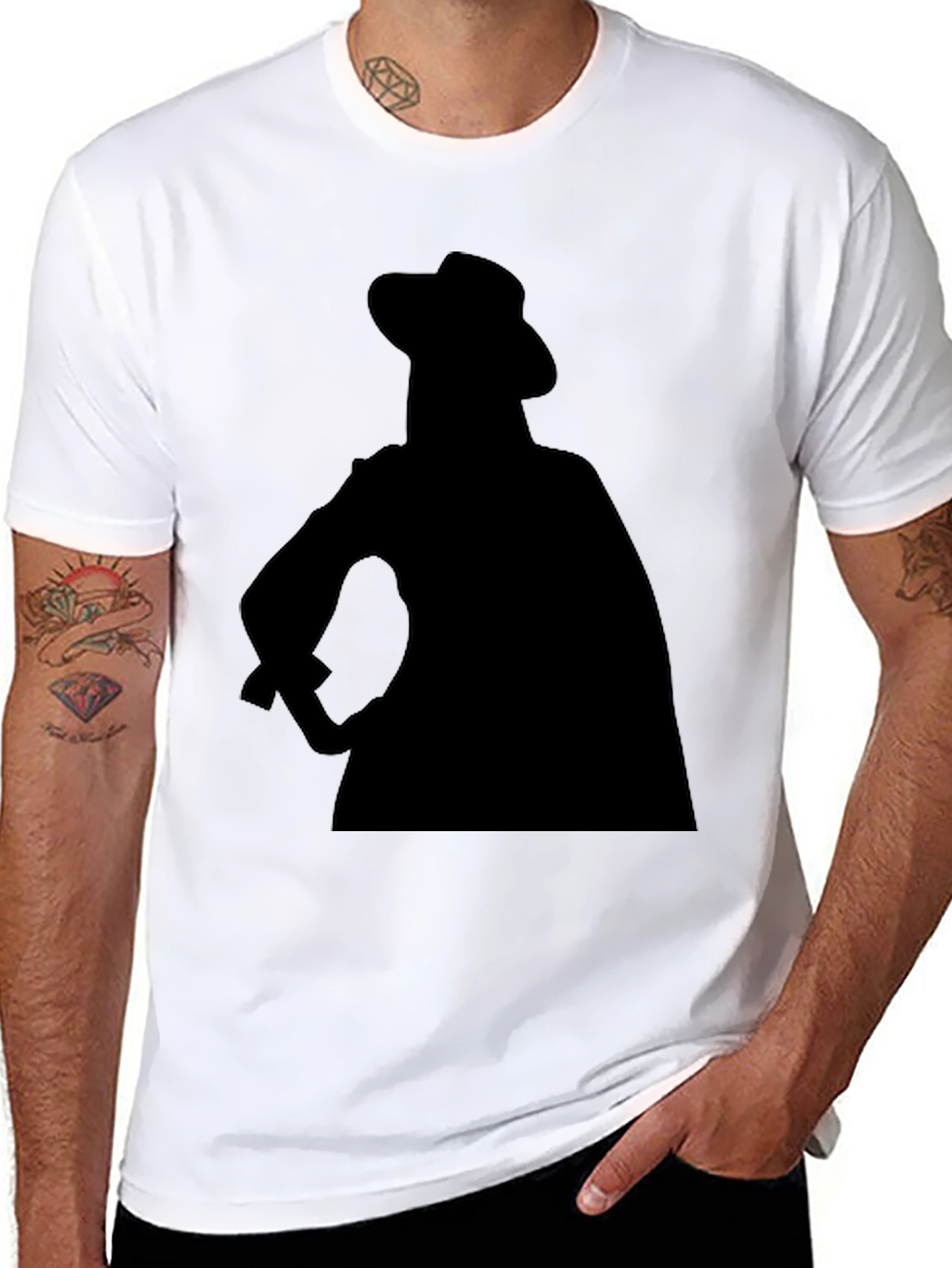 Silhouette T-Shirt - Retro Style