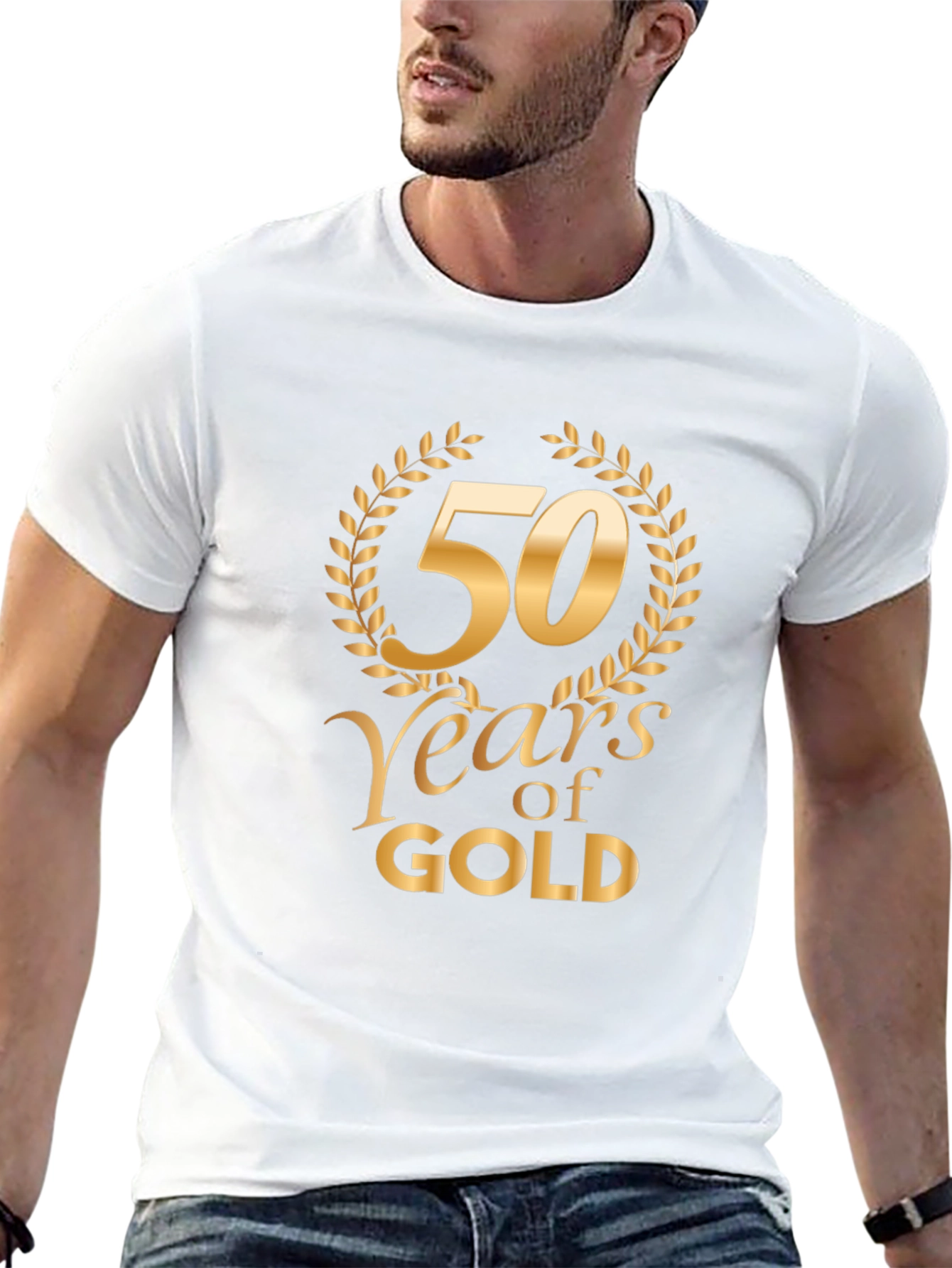 50 Years of Gold Black T-Shirt