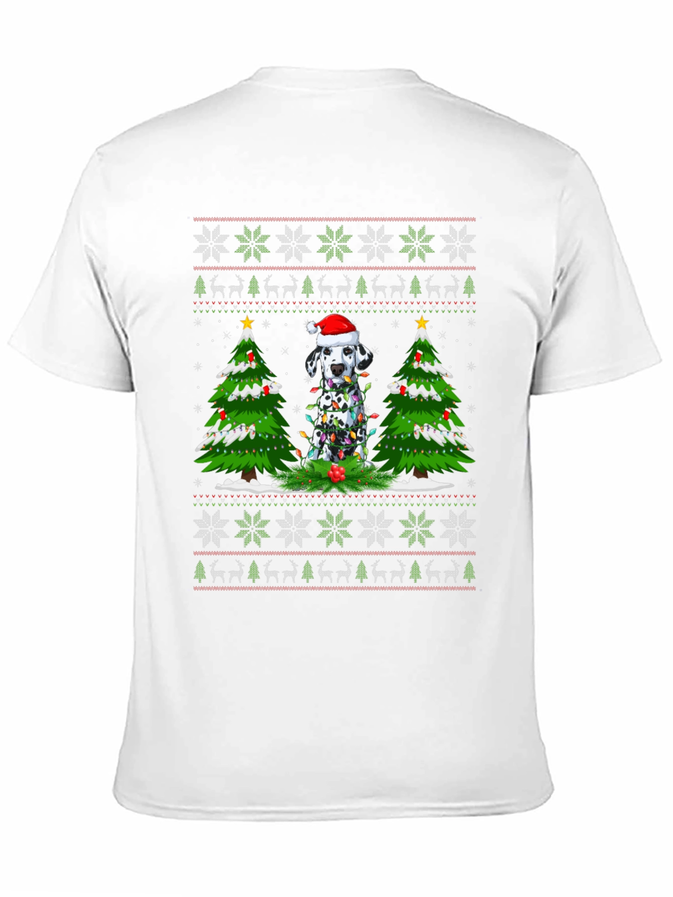 Dalmatian Christmas Sweater T-Shirt