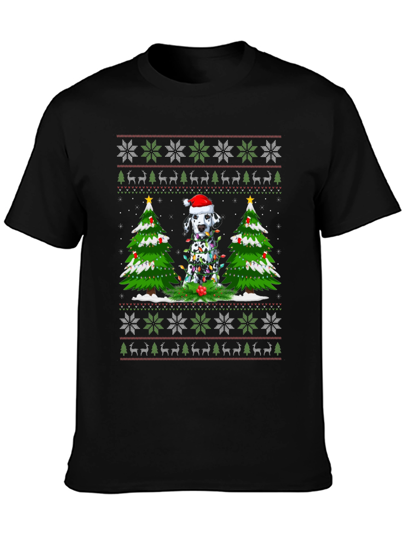 Dalmatian Christmas Sweater T-Shirt