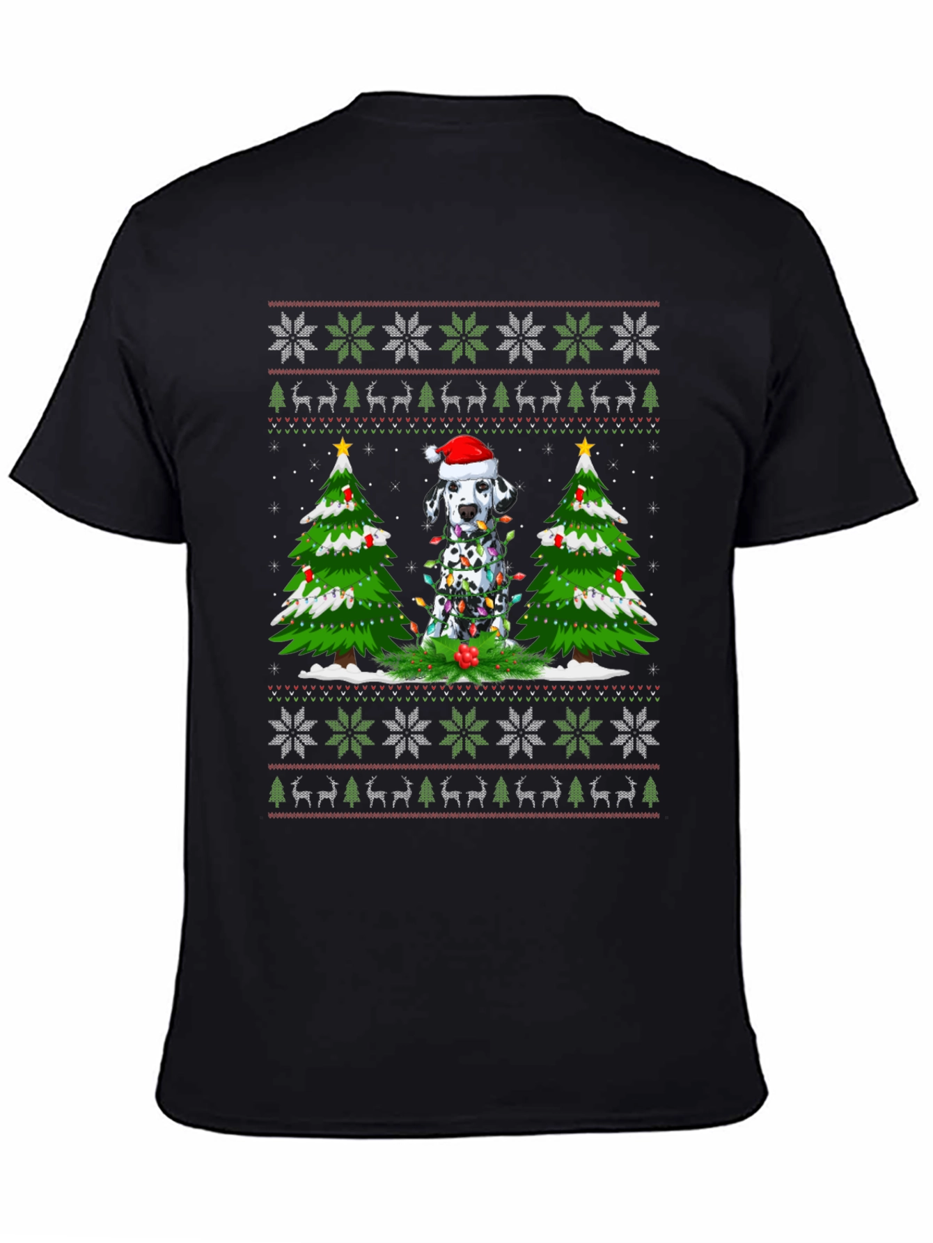 Dalmatian Christmas Sweater T-Shirt
