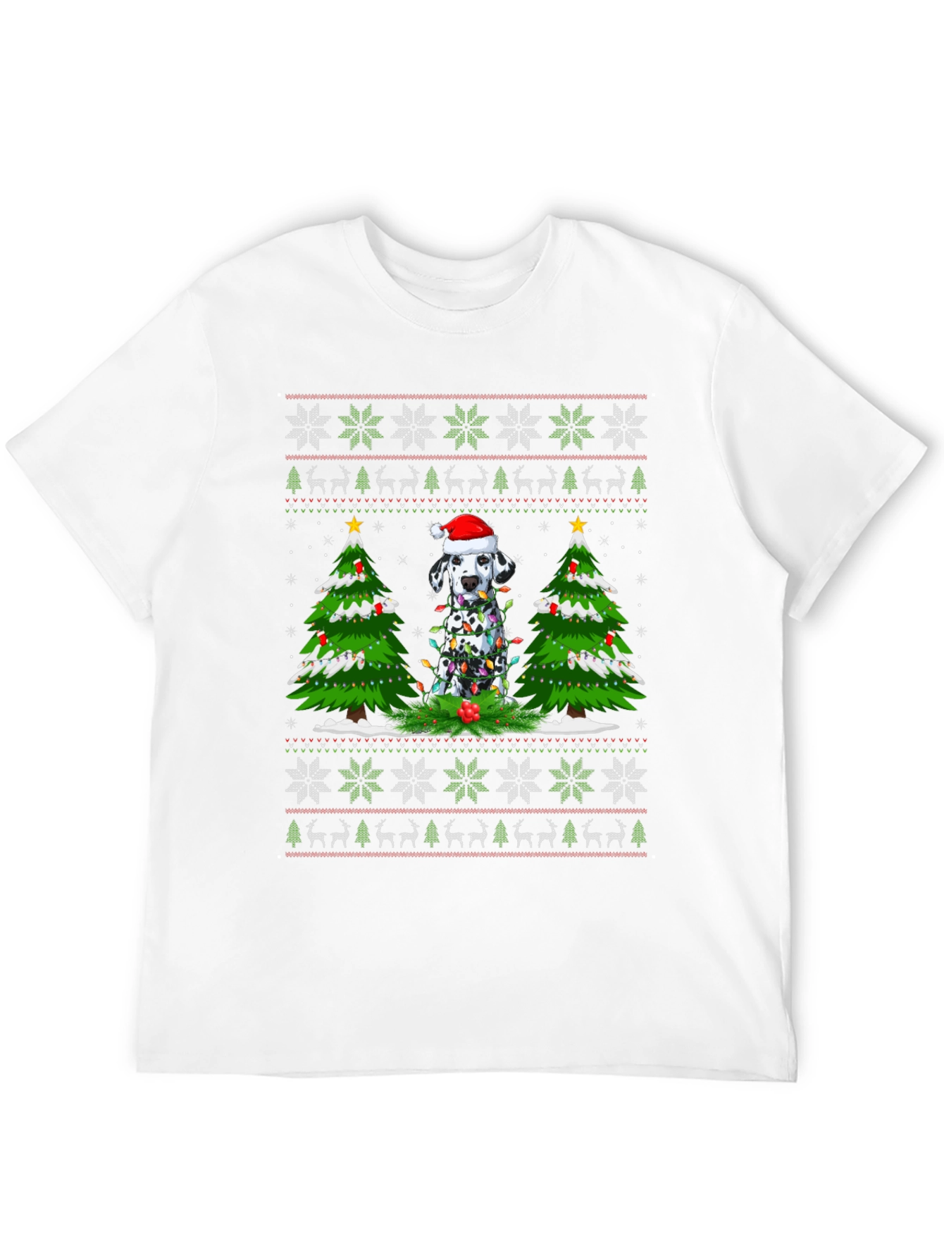 Dalmatian Christmas Sweater T-Shirt