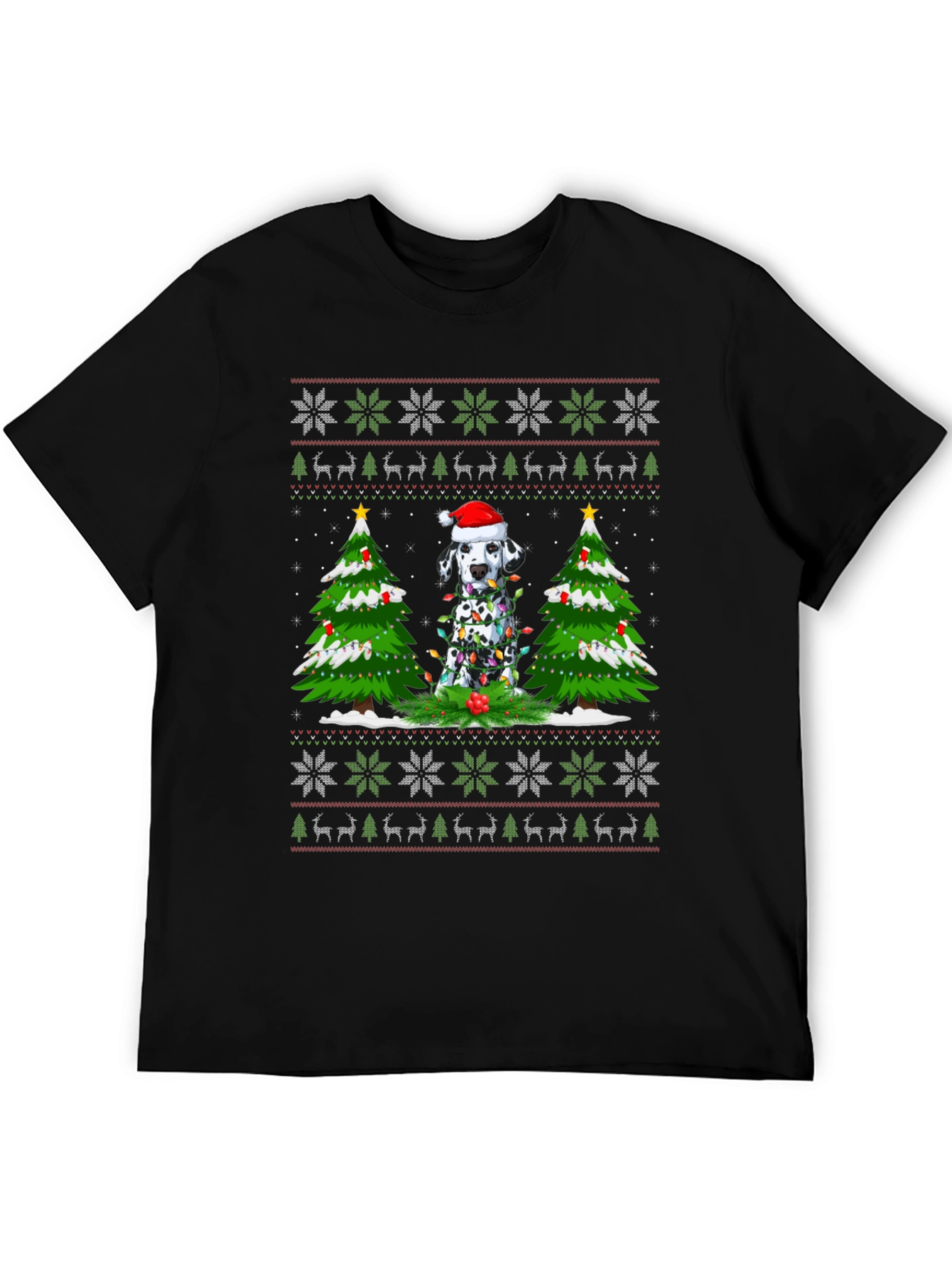 Dalmatian Christmas Sweater T-Shirt