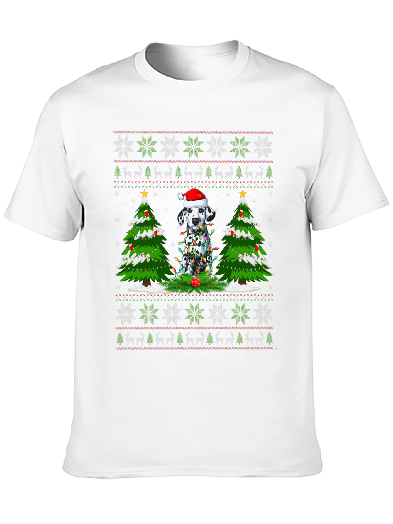 Dalmatian Christmas Sweater T-Shirt