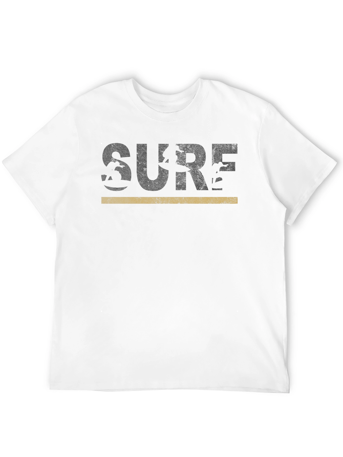Surf Graphic Tee - Retro Style Black T-Shirt