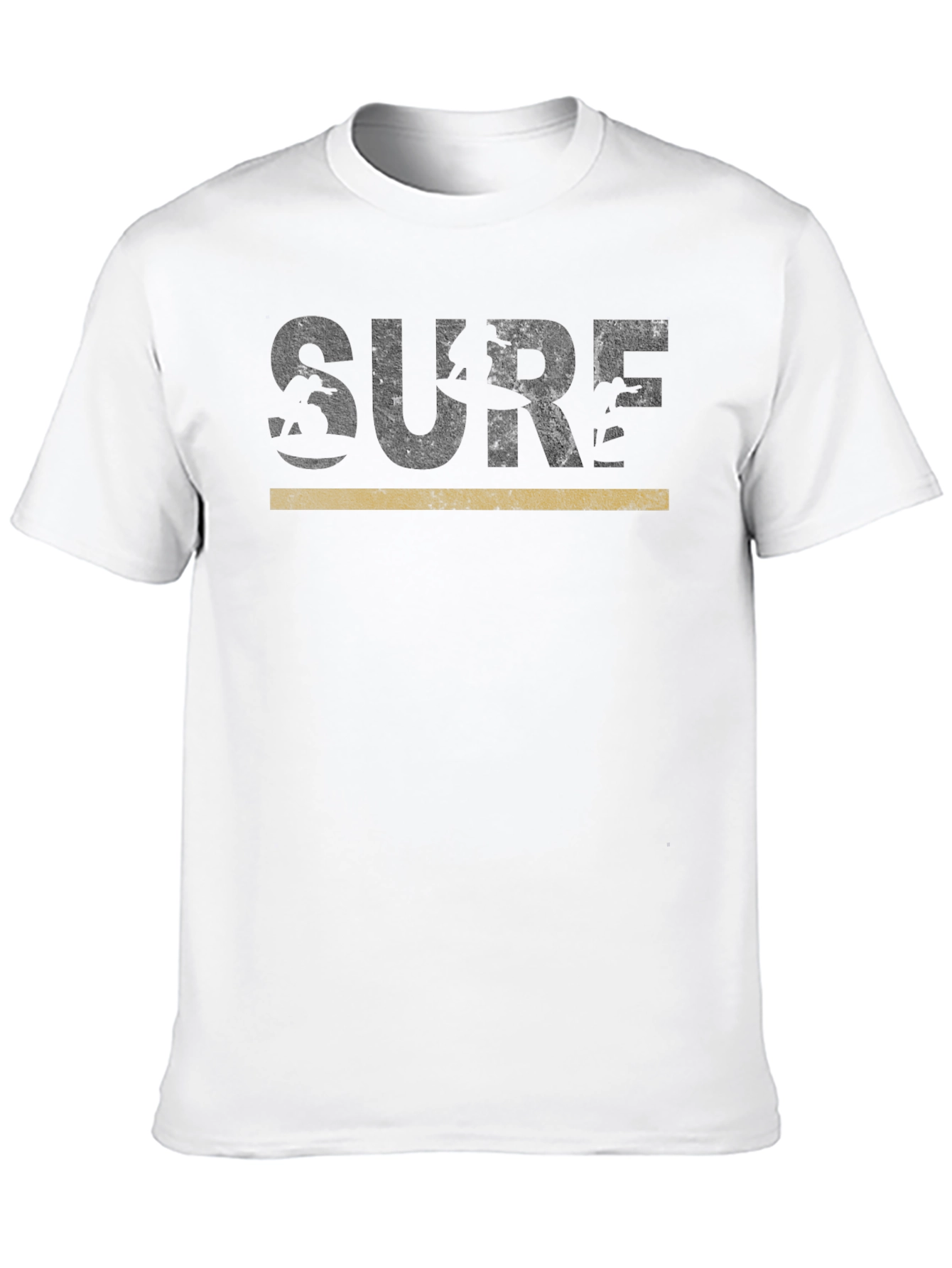 Surf Graphic Tee - Retro Style Black T-Shirt