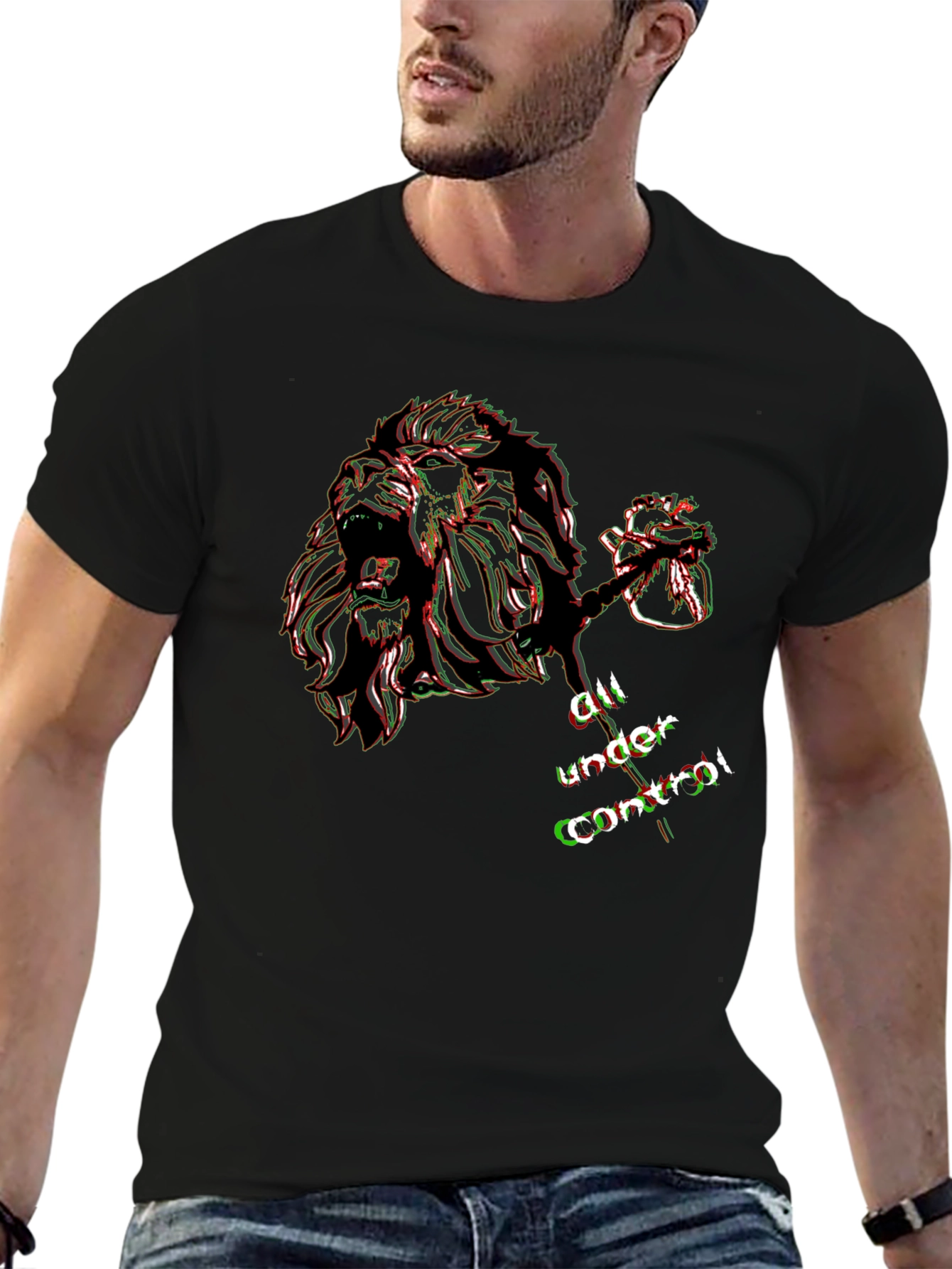 Lion Heart Graphic T-Shirt - All Under Control