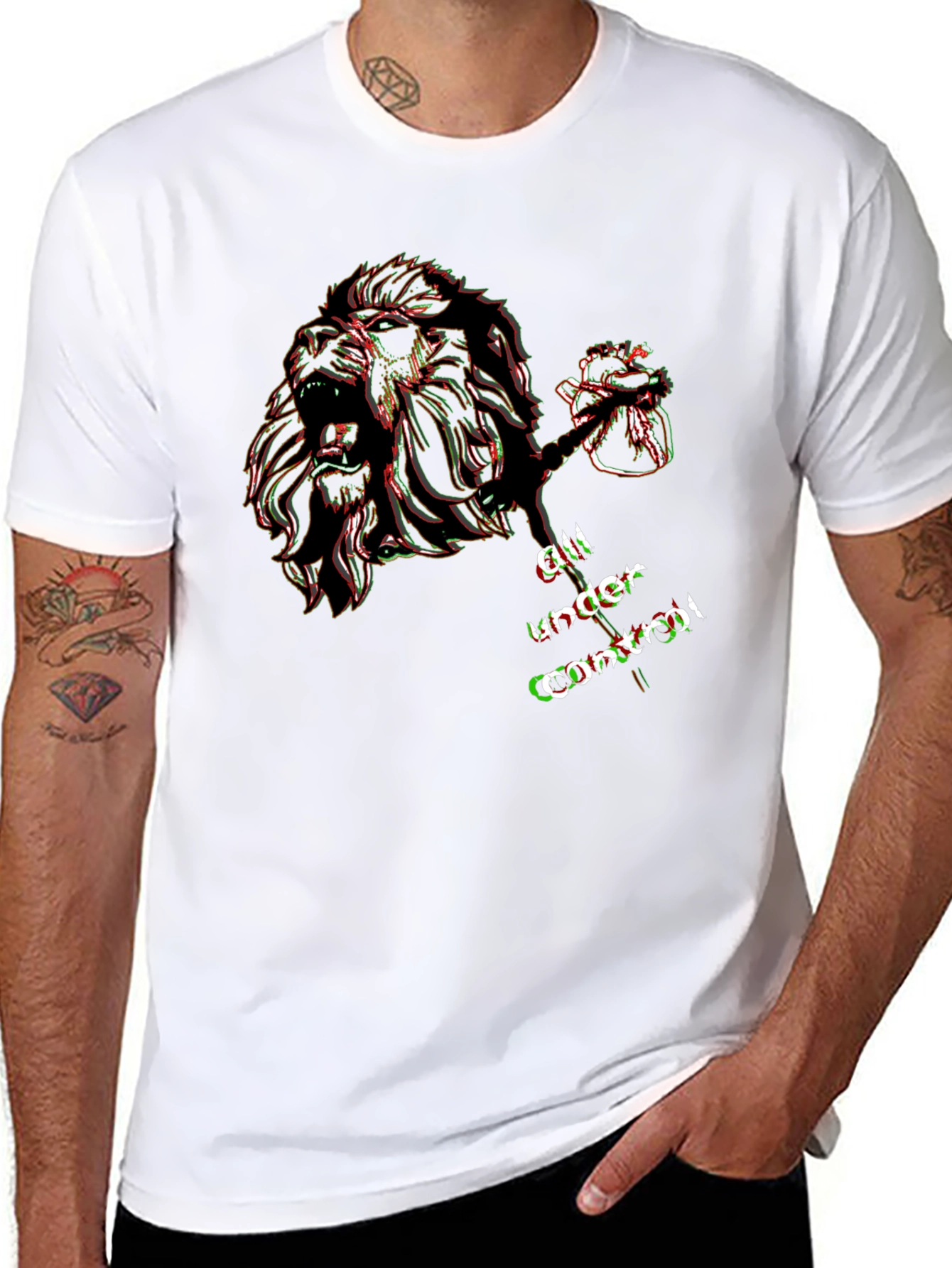 Lion Heart Graphic T-Shirt - All Under Control