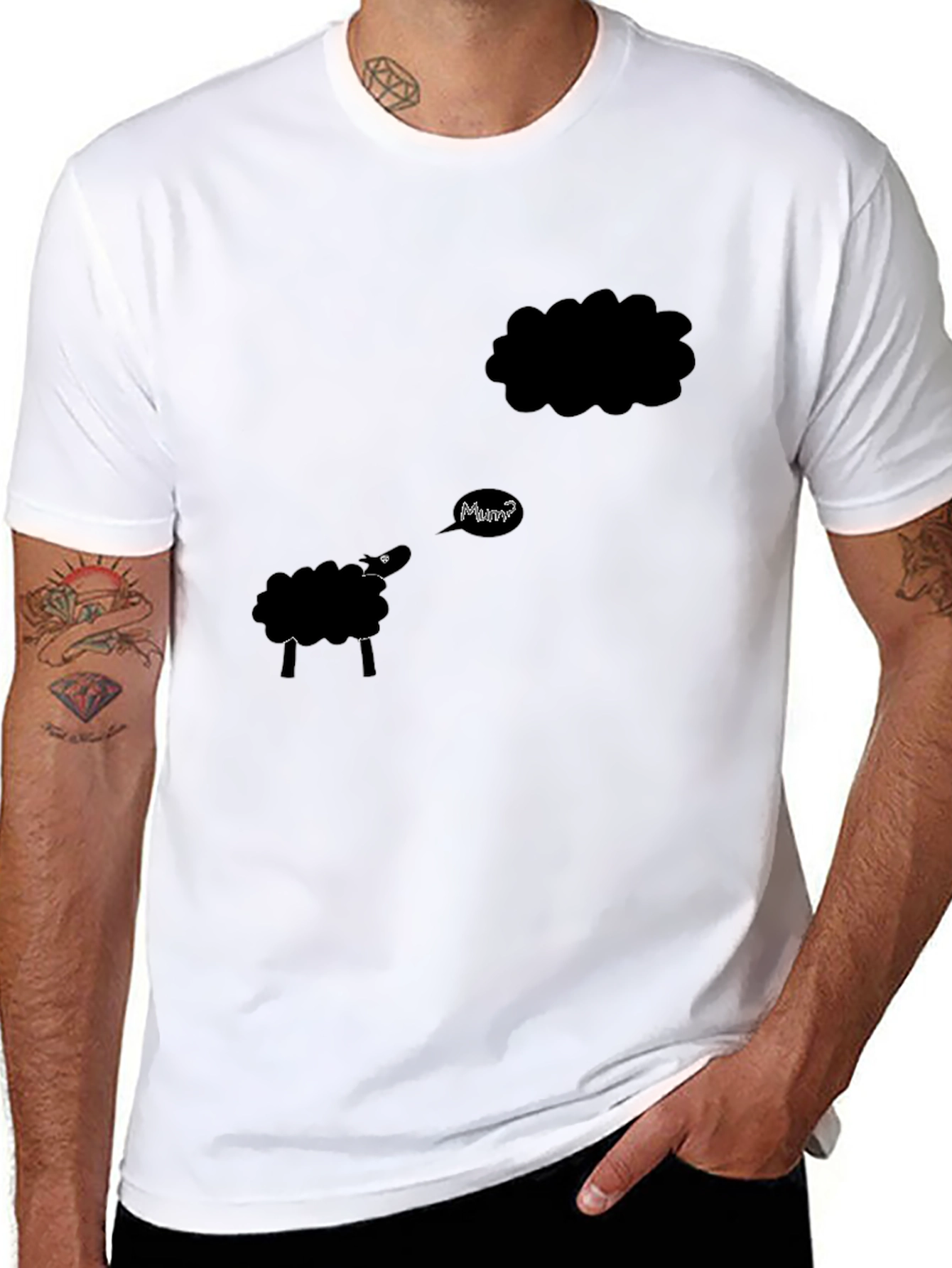 Black Sheep Mum? T-Shirt - Unique Graphic Tee