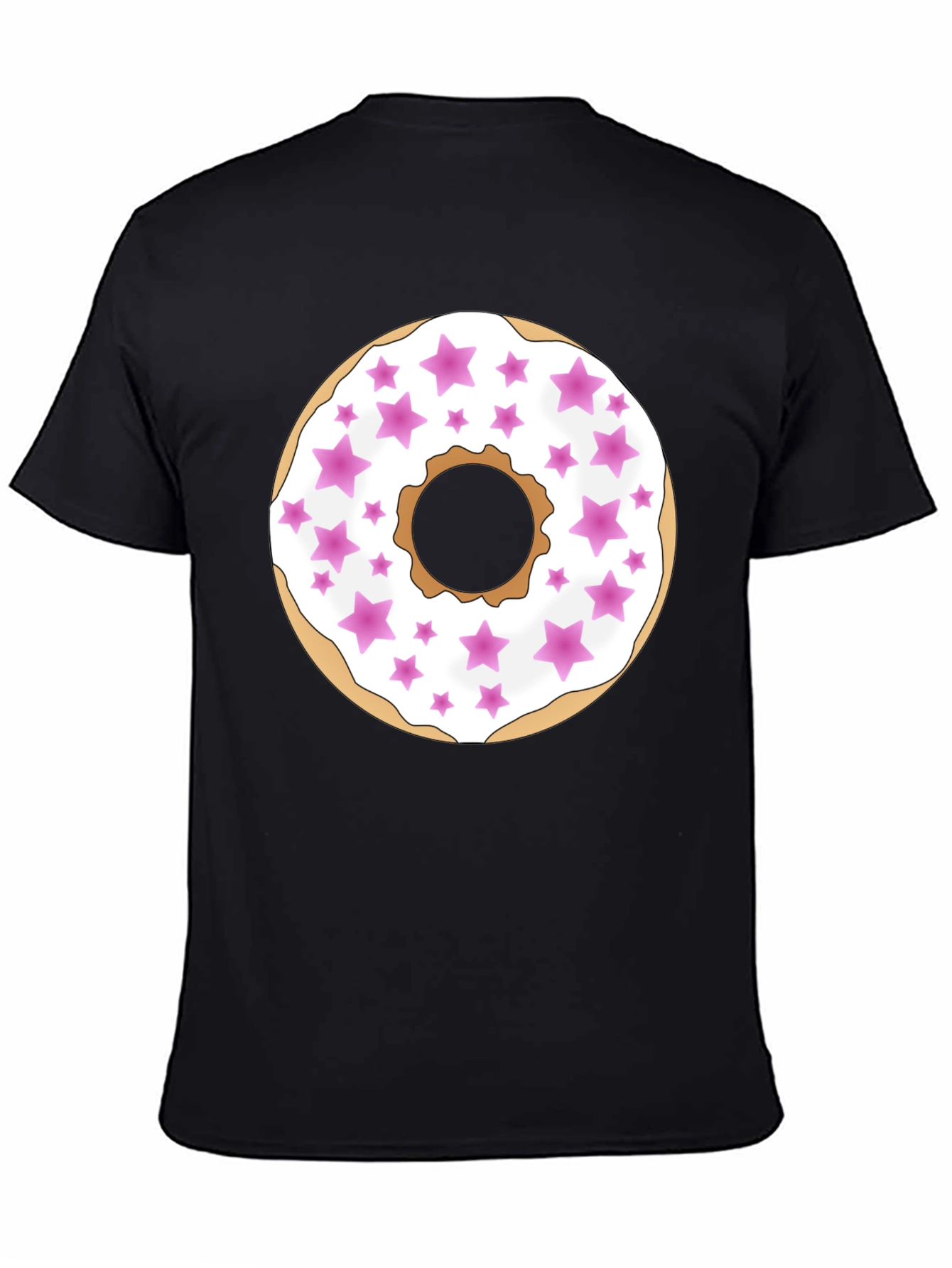 Donut Star Sprinkle T-Shirt - Black