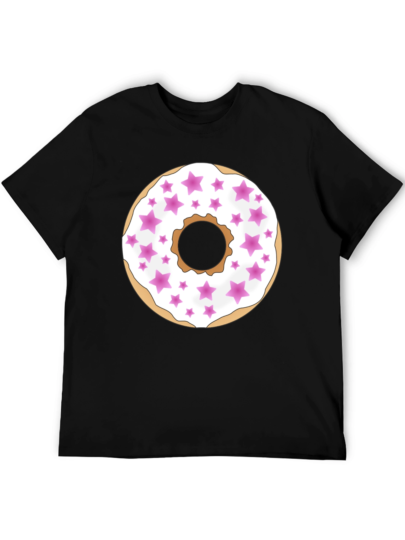 Donut Star Sprinkle T-Shirt - Black