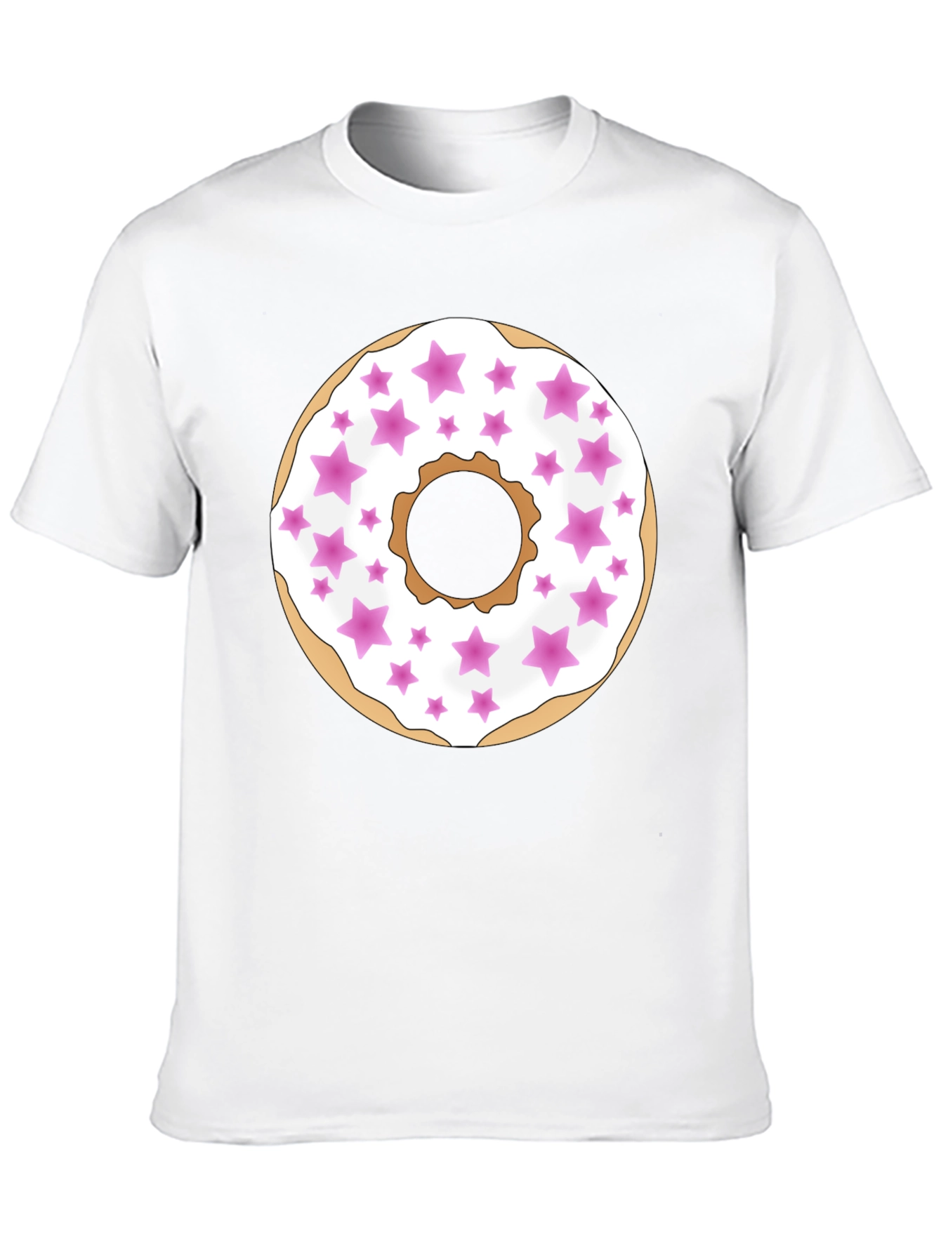 Donut Star Sprinkle T-Shirt - Black