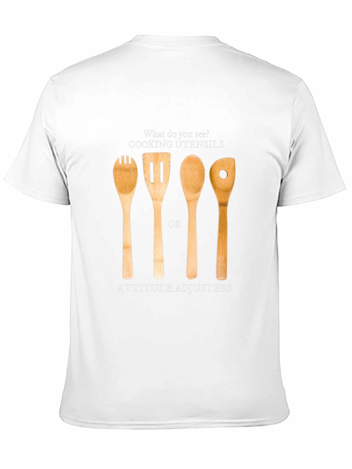 Attitude Adjuster T-Shirt - Funny Kitchen Utensil Design