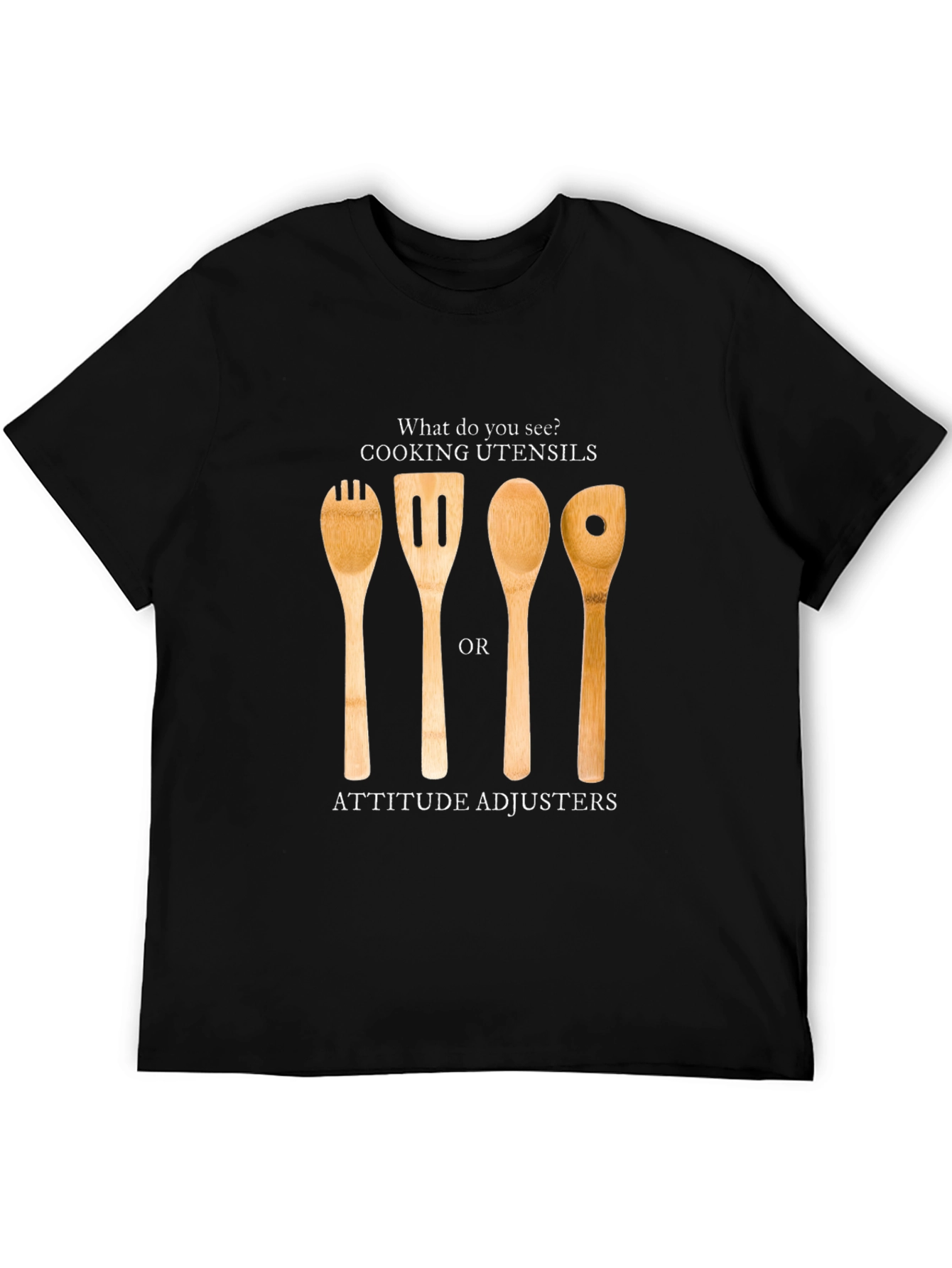 Attitude Adjuster T-Shirt - Funny Kitchen Utensil Design