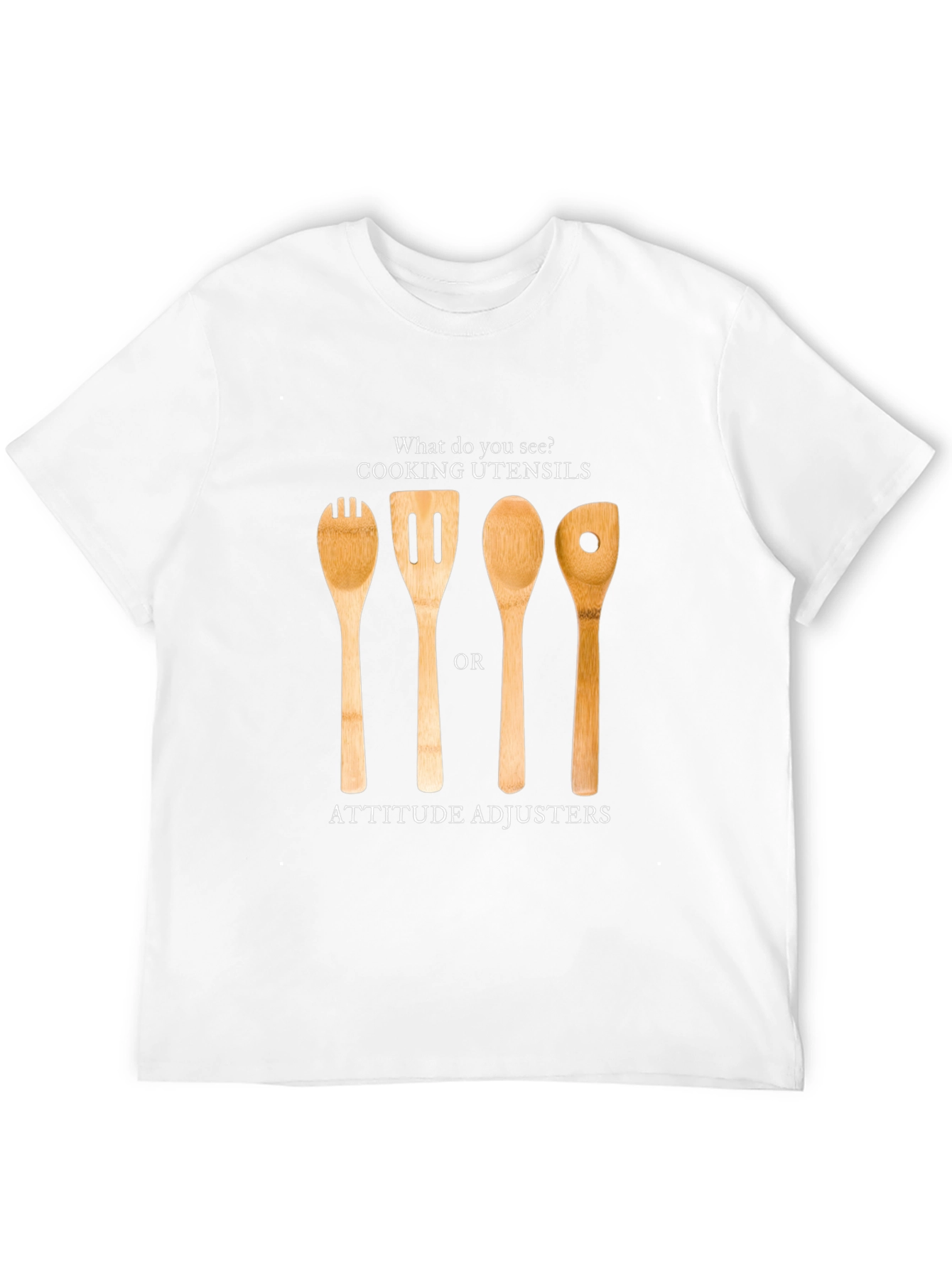 Attitude Adjuster T-Shirt - Funny Kitchen Utensil Design