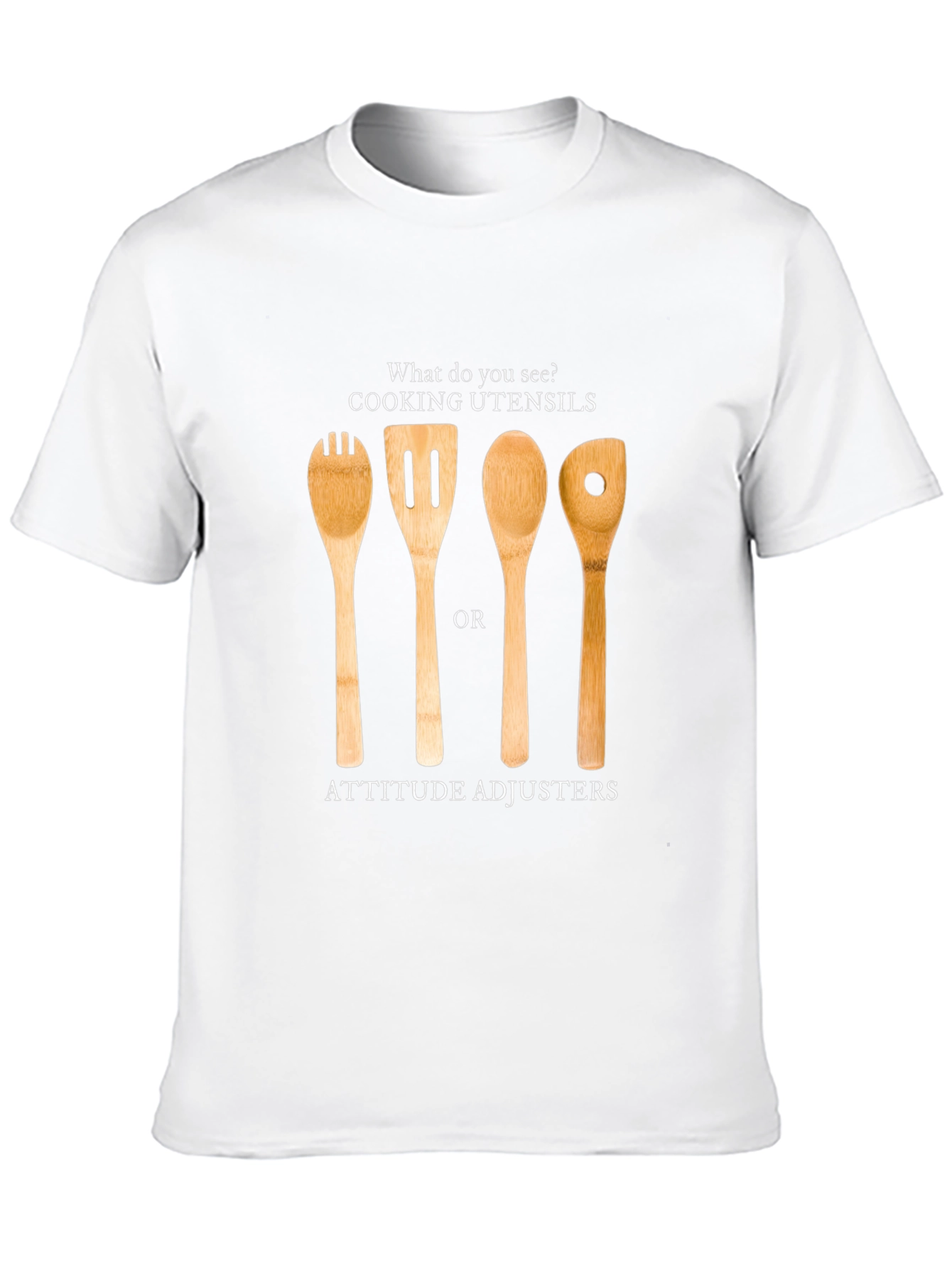 Attitude Adjuster T-Shirt - Funny Kitchen Utensil Design