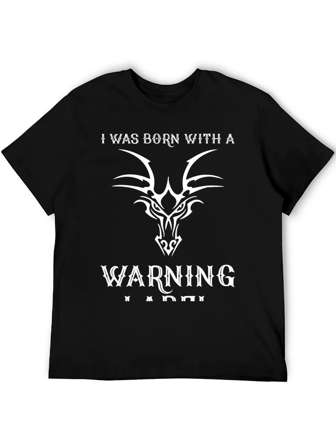 Born With Warning Graphic T-Shirt