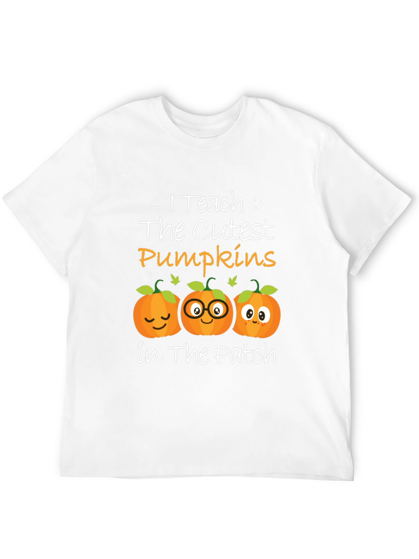 Cute Pumpkin Teacher T-Shirt - Fall Halloween